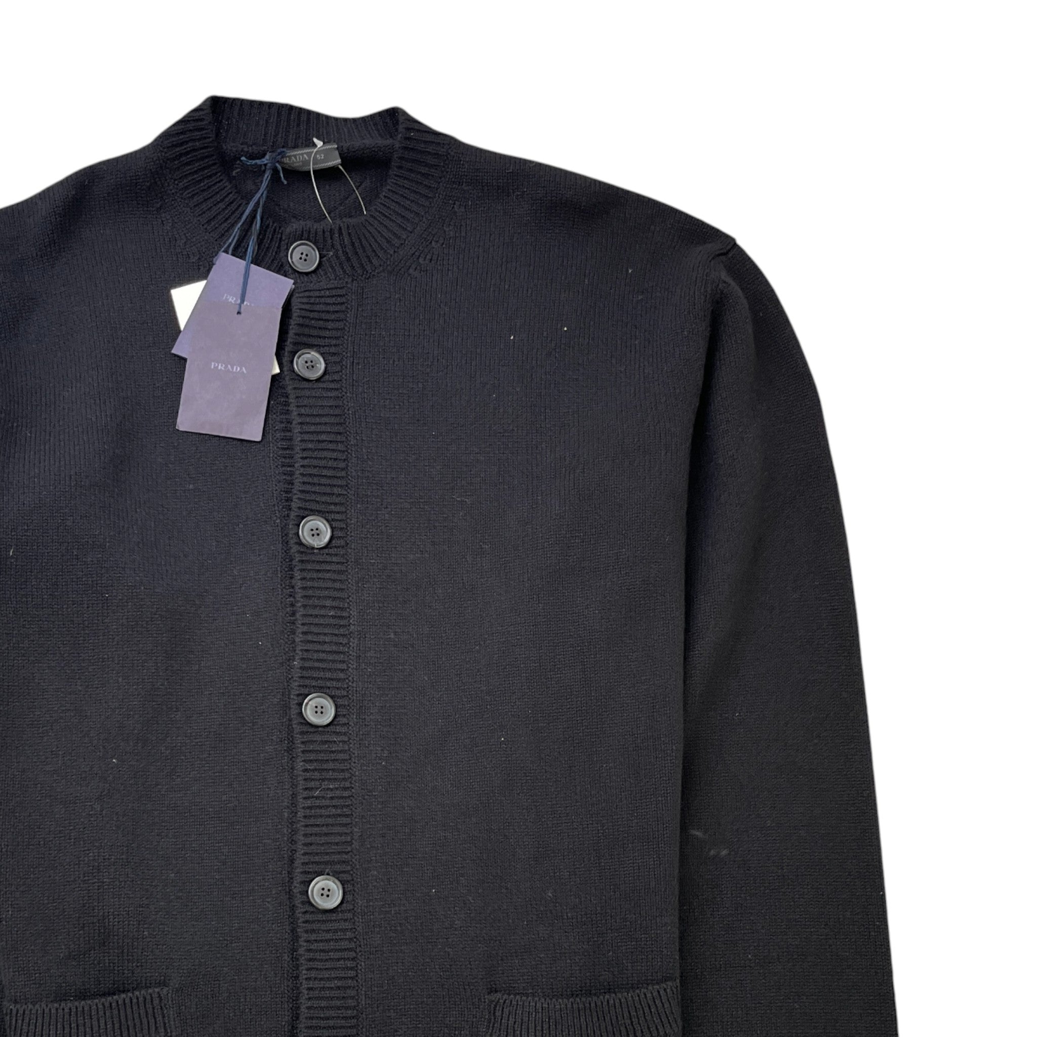 Men's Cashmere Knit Cardigan Black Size IT 48 / UK M