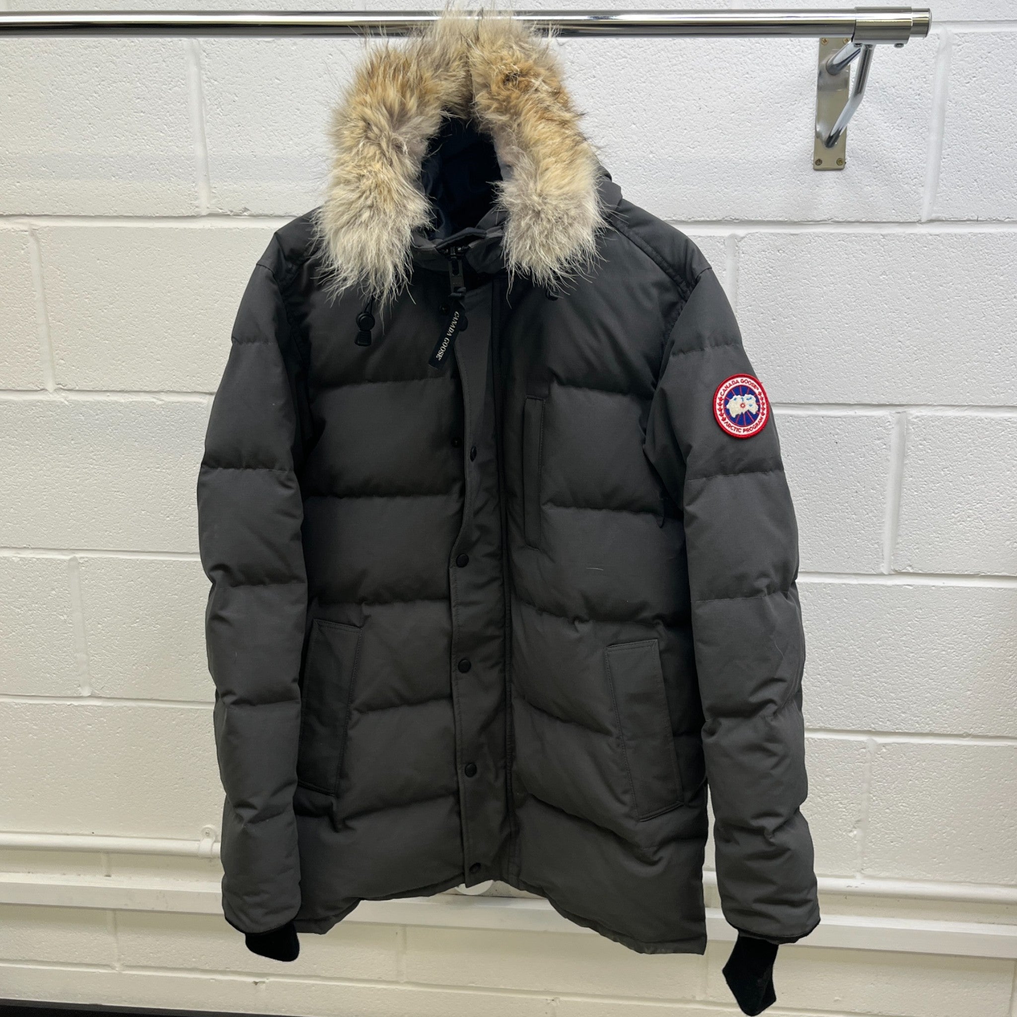 Men's Carson Down Jacket Grey Size L