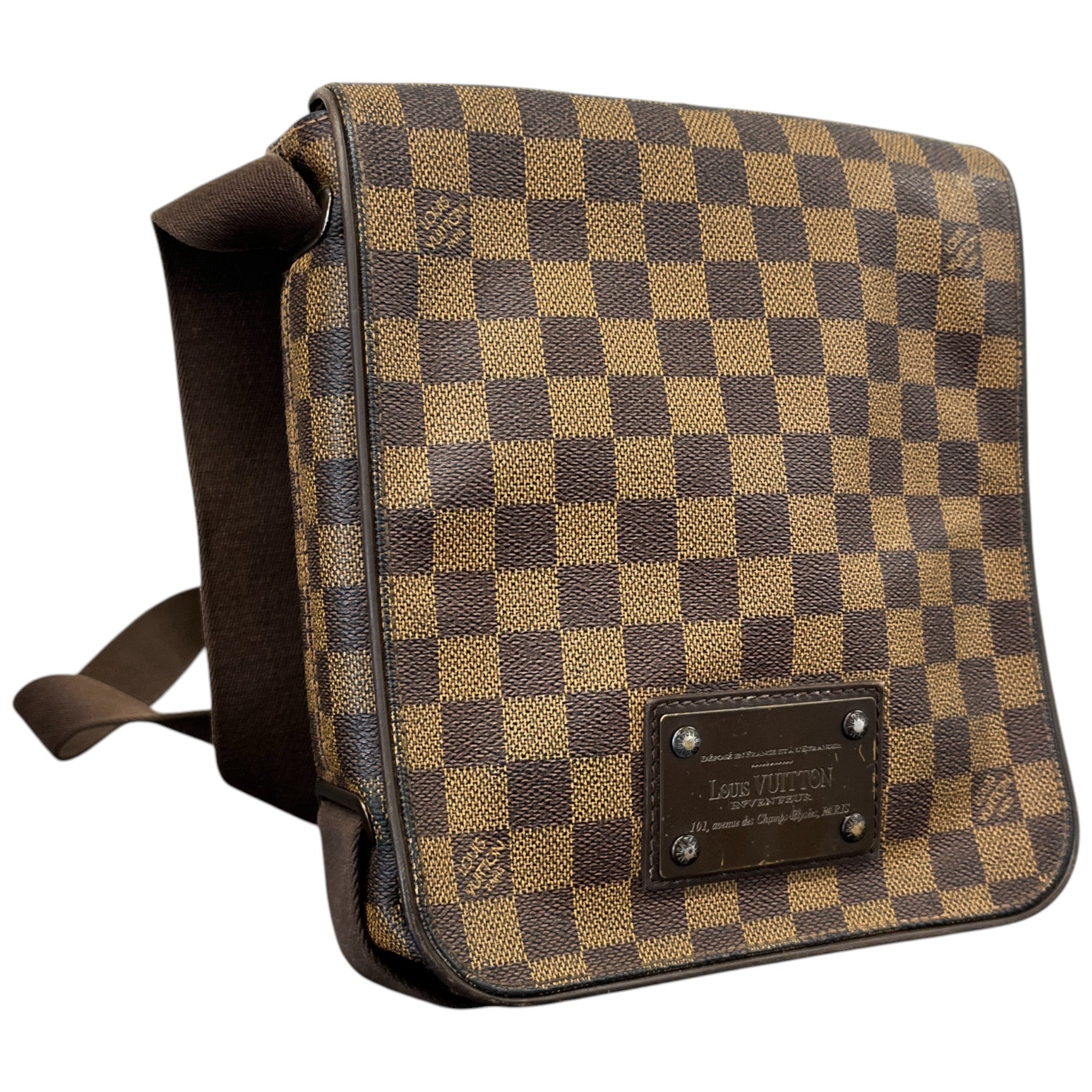 Men's Damier Brooklyn Pm Messenger Bag Brown