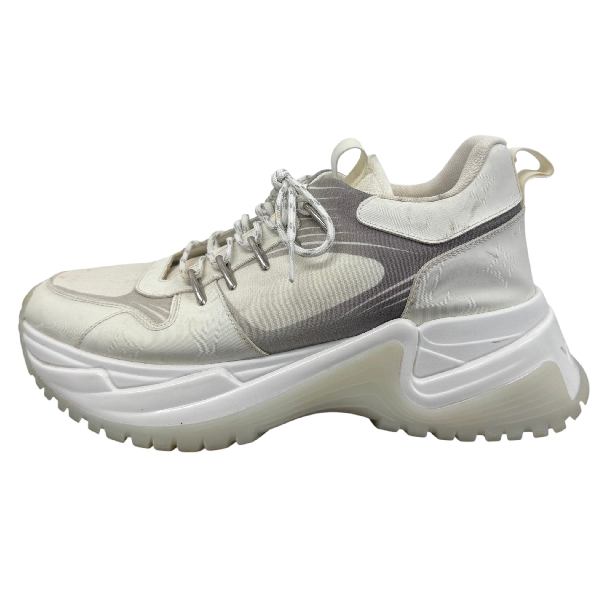 Men's Pulse Monogram Low Trainers White Size EU 40 / UK 6