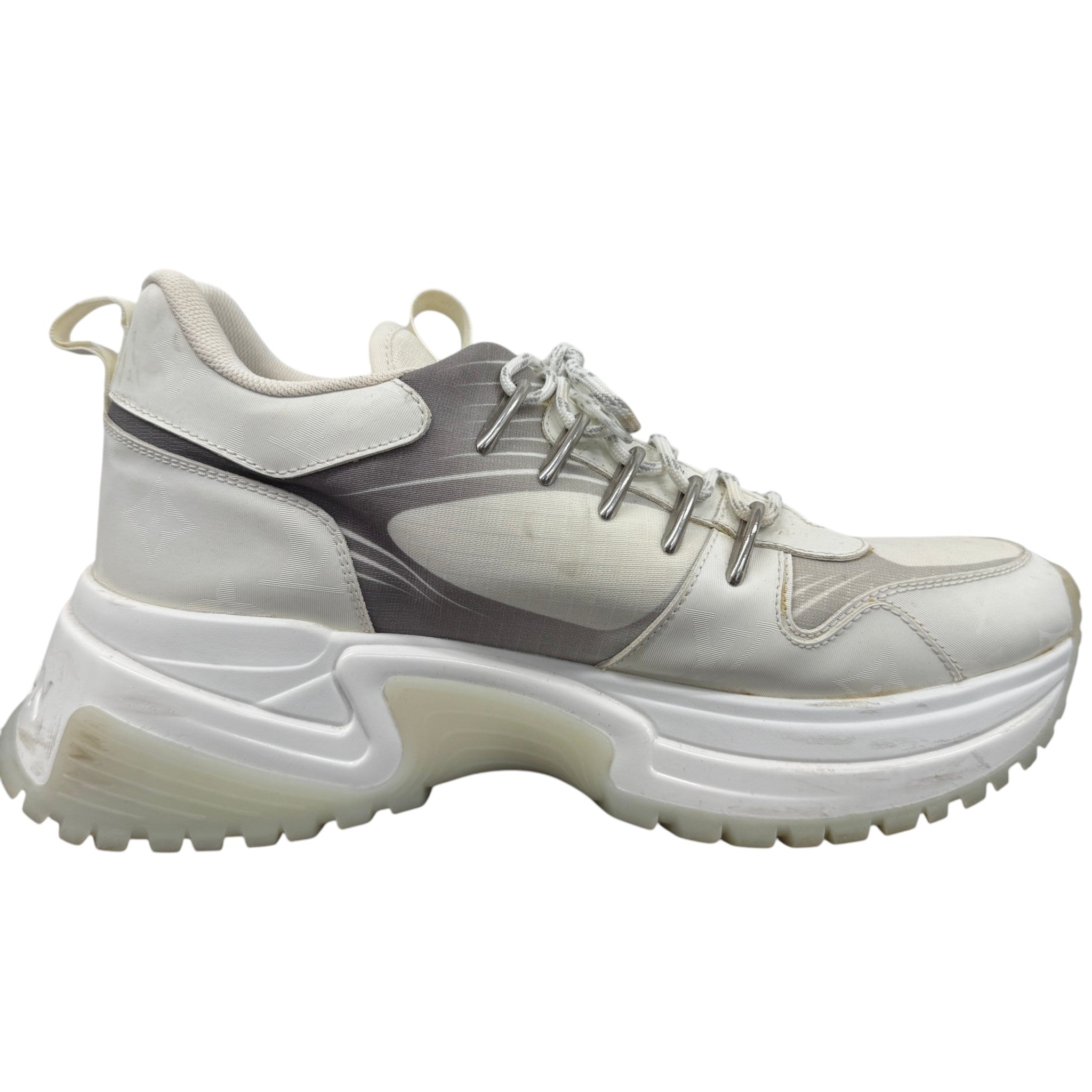 Men's Pulse Monogram Low Trainers White Size EU 40 / UK 6