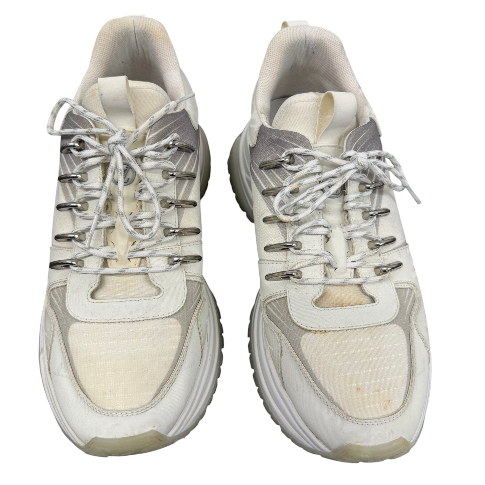 Men's Pulse Monogram Low Trainers White Size EU 40 / UK 6