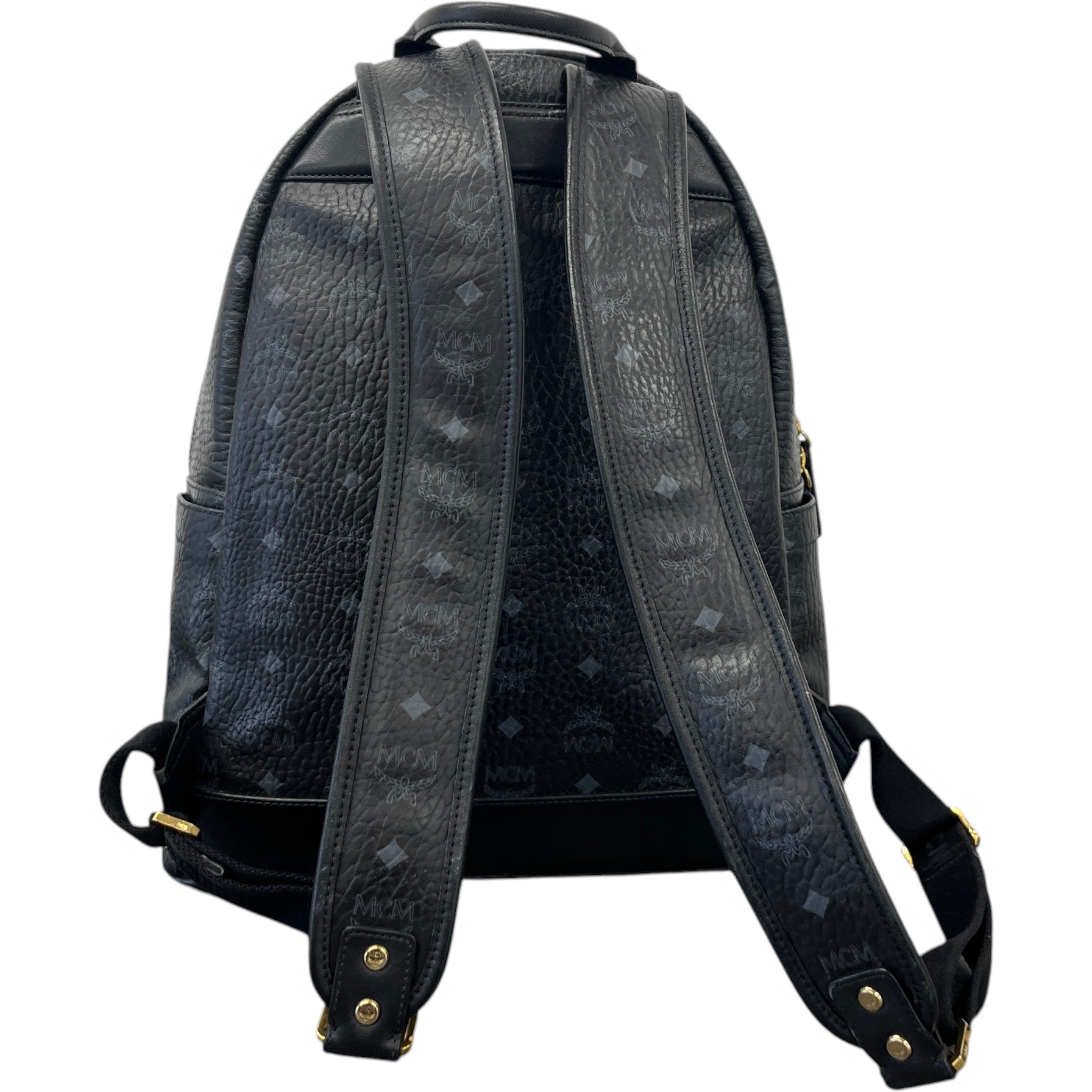 Men's Visetos Shark Studded Bag Black