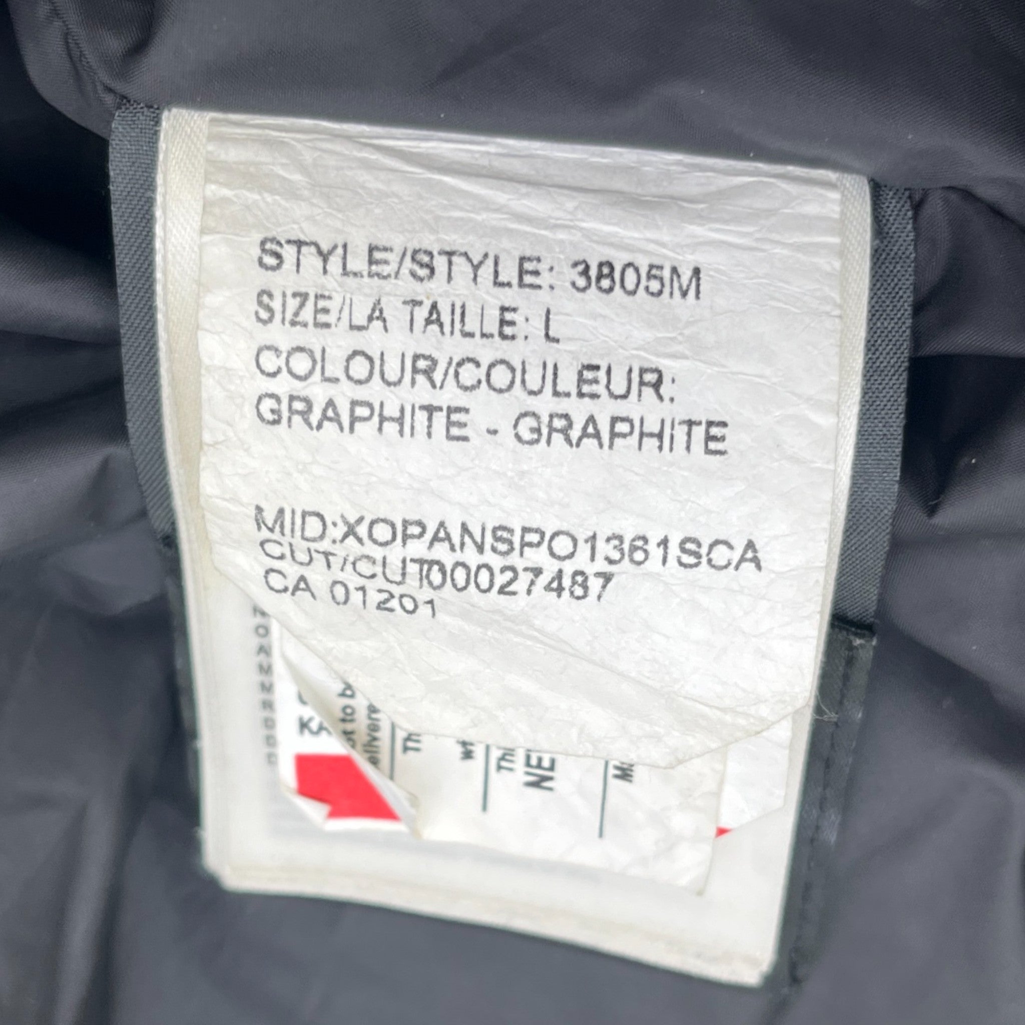 Men's Carson Down Jacket Grey Size L