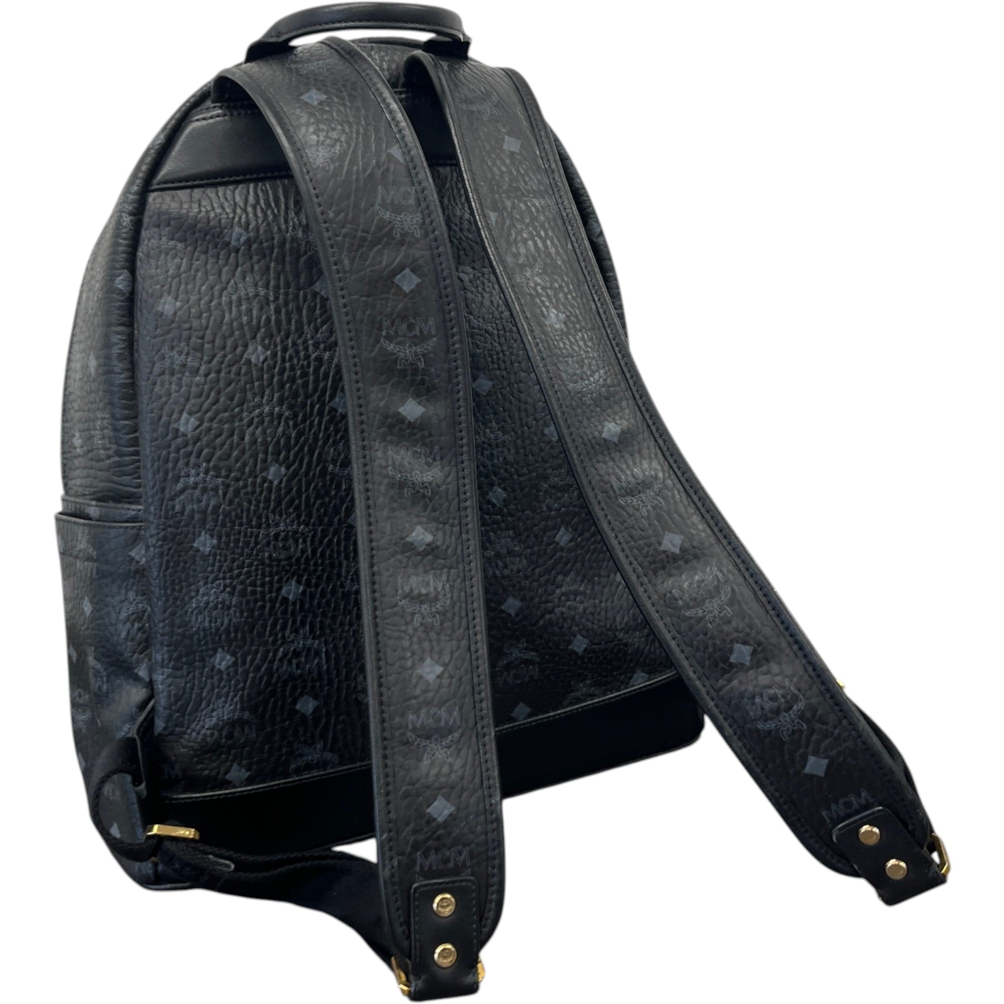 Men's Visetos Shark Studded Bag Black