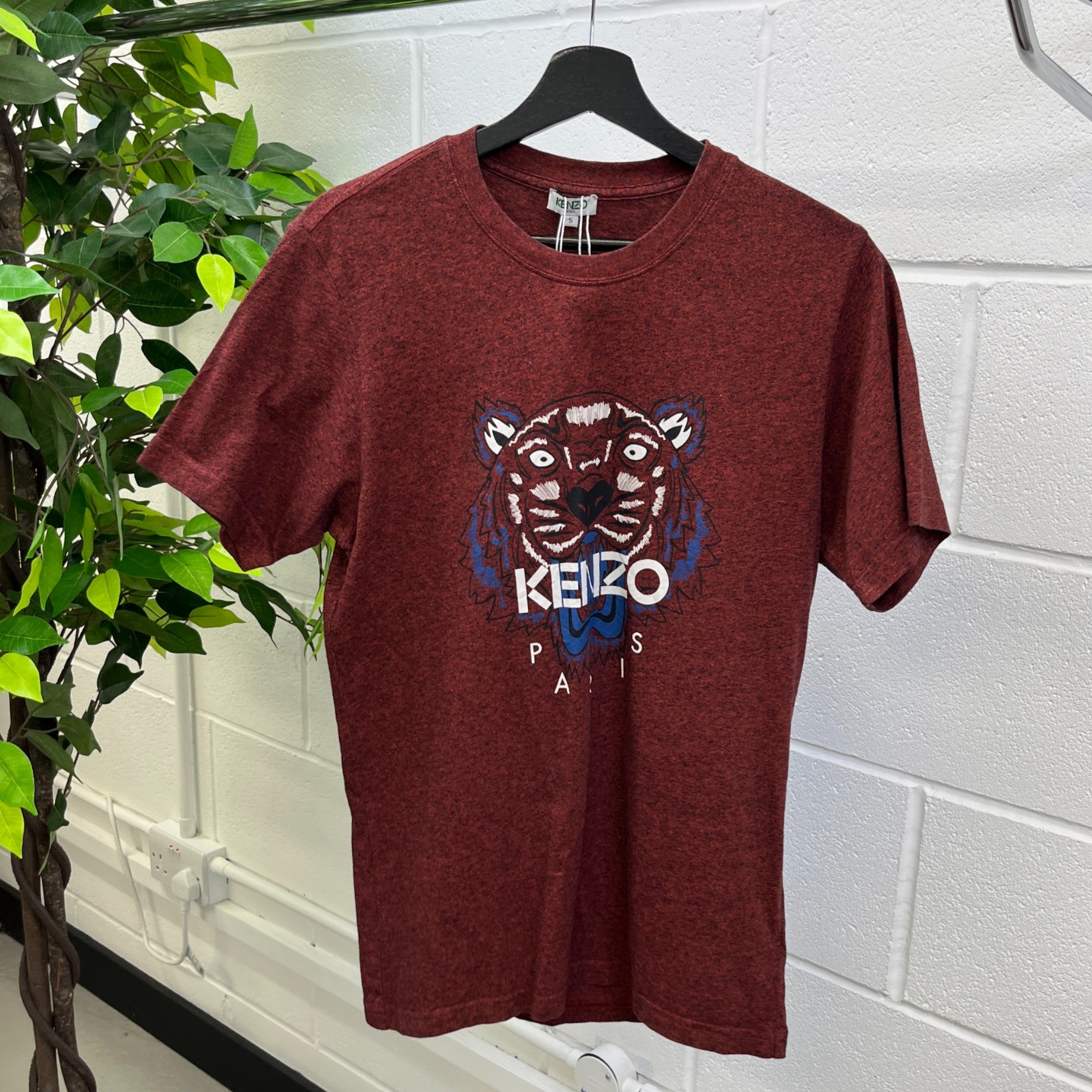 Men's Tiger Logo T-Shirt Red Size S