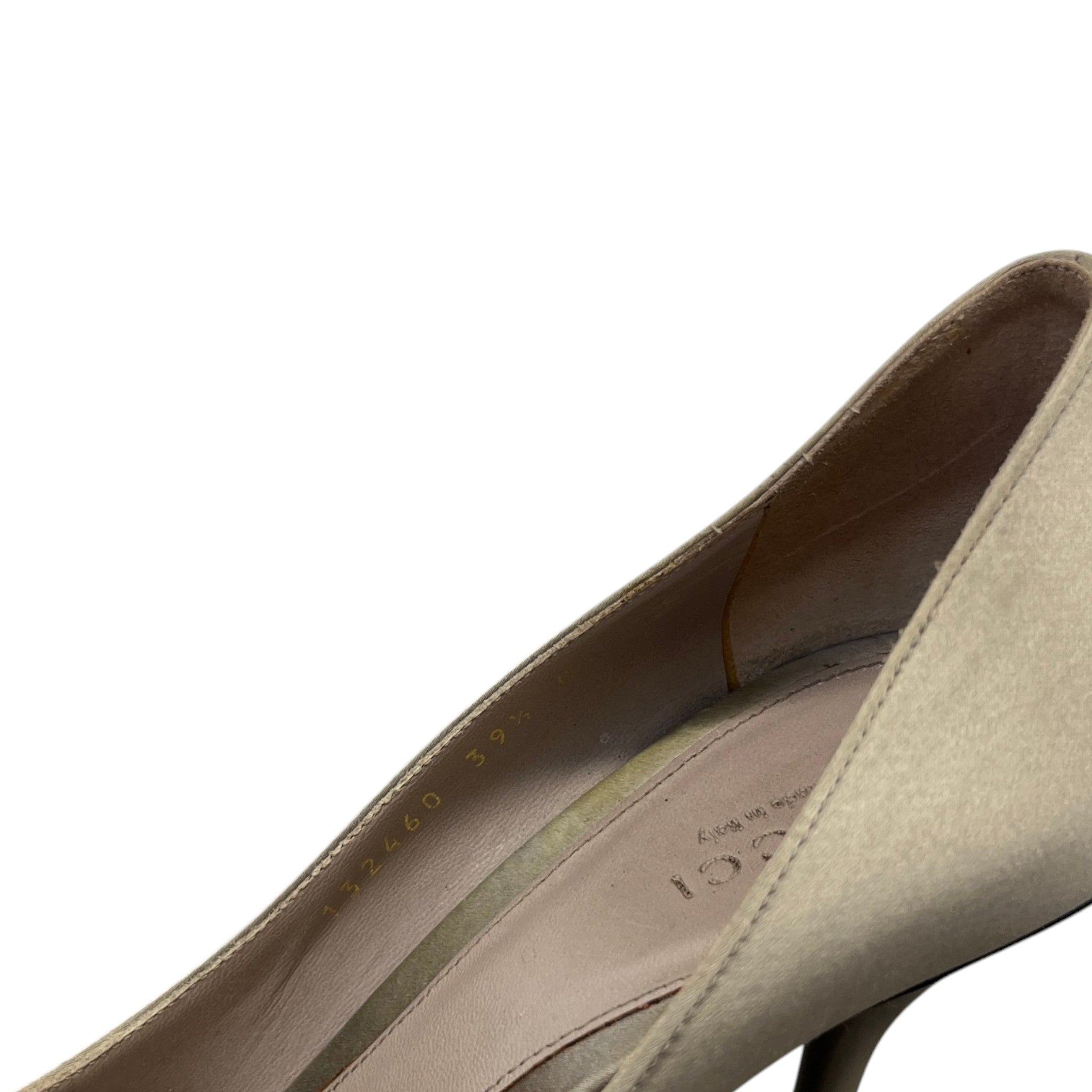 Women's Embroidered Hoursebit Heels Silver Size EU 39.5 / UK 6.5