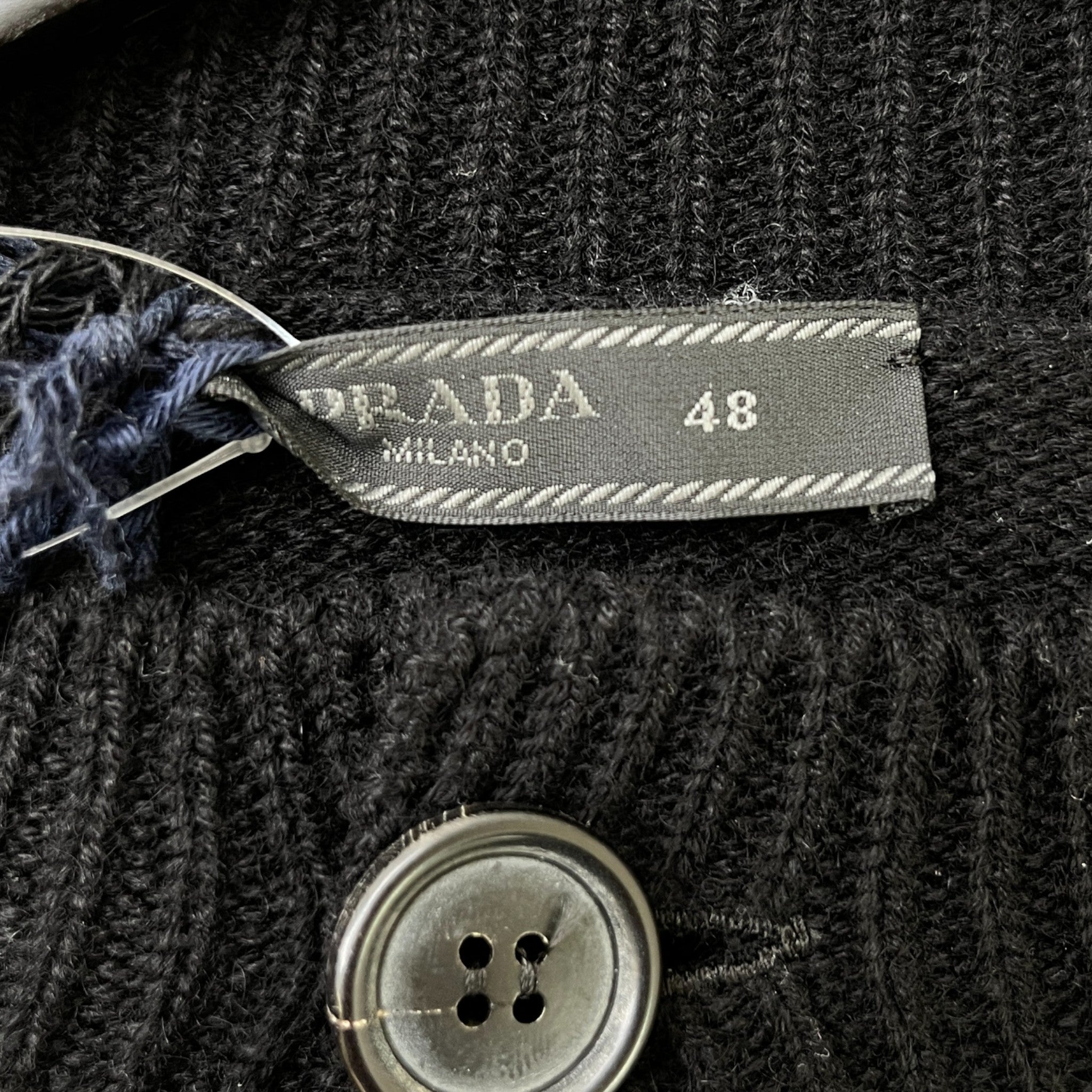 Men's Cashmere Knit Cardigan Black Size IT 48 / UK M