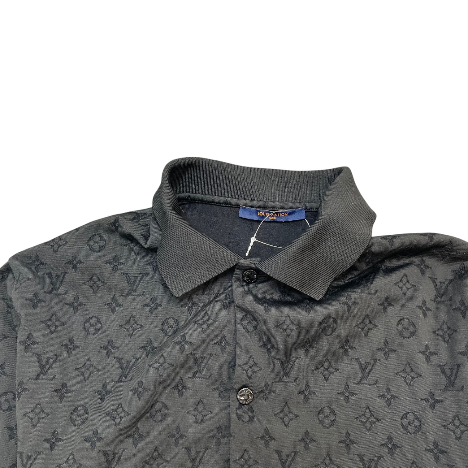 Men's Monogram Nba Short Sleeve Shirt Black Size XL