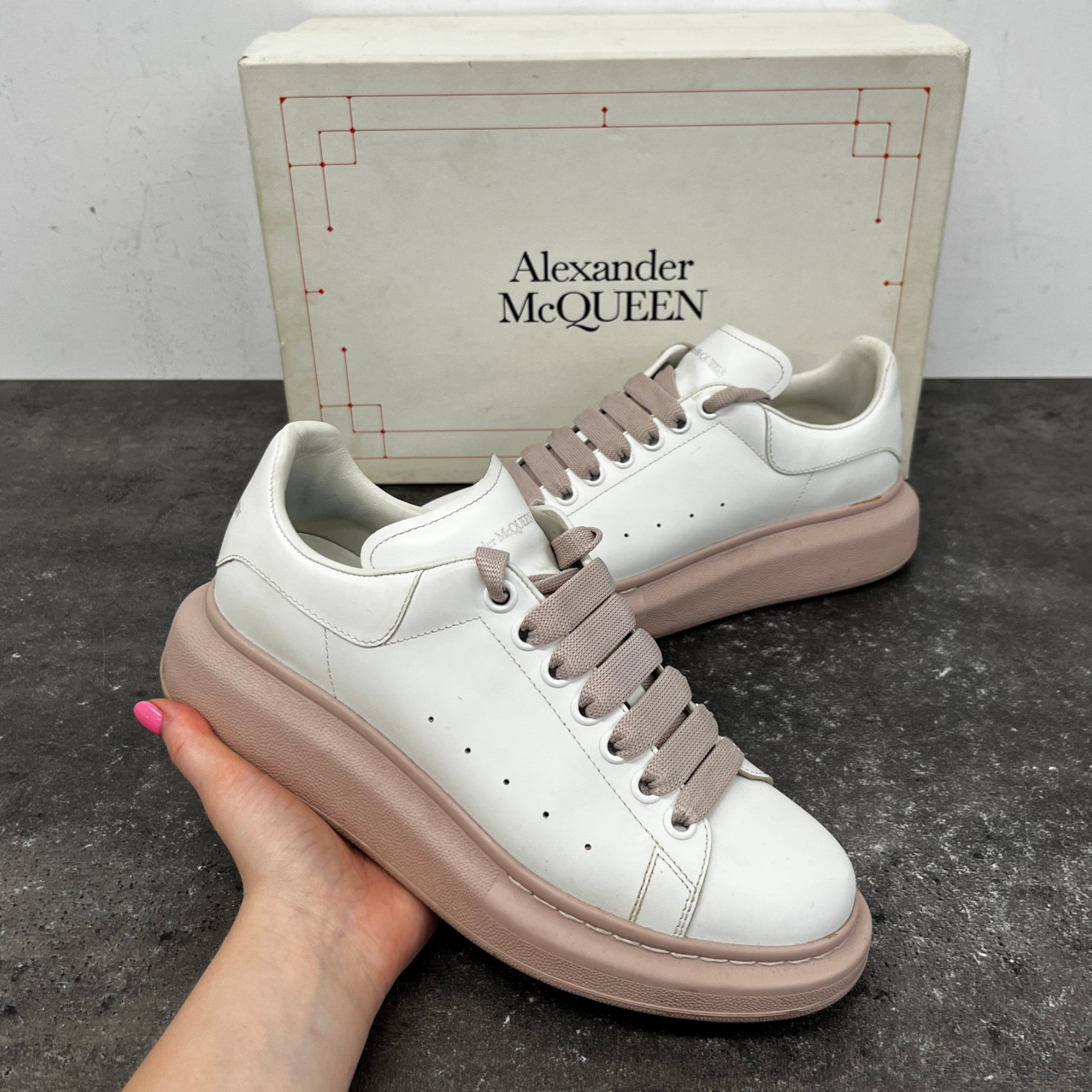 Women's Oversized Low Trainers Pink Size EU 39 / UK 6