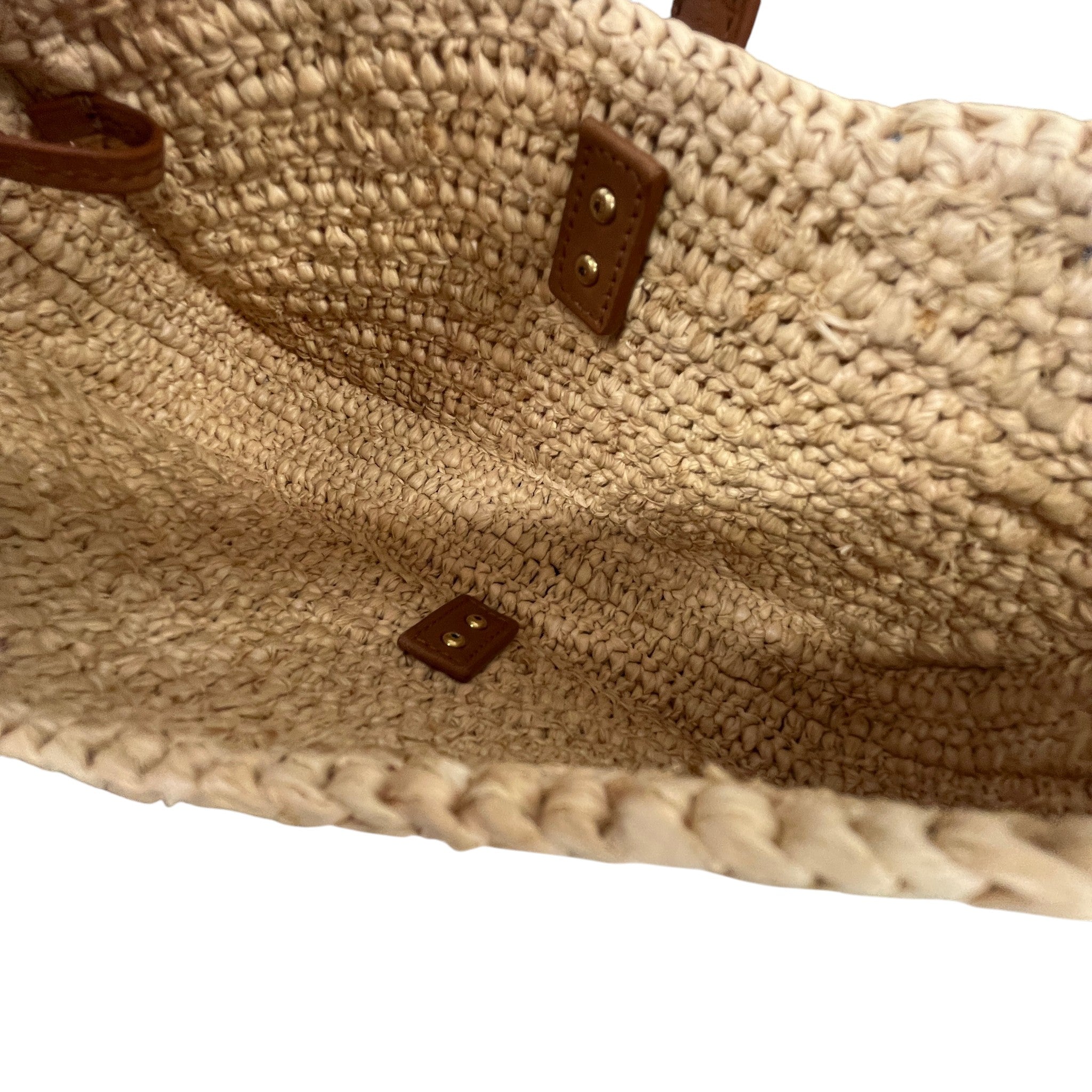 Women's Le 5 À 7 Raffia Shoulder Bag Beige
