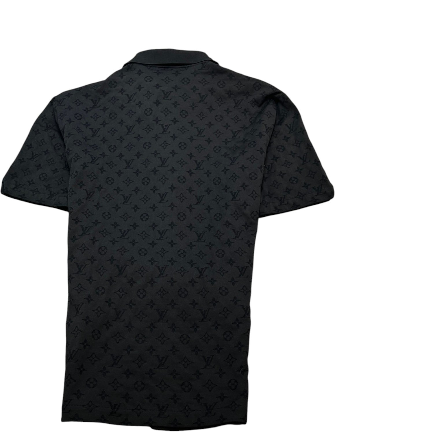 Men's Monogram Nba Short Sleeve Shirt Black Size XL