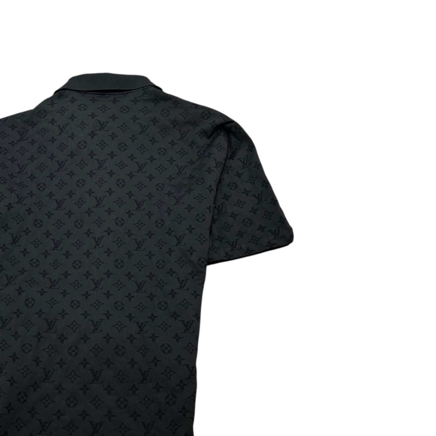 Men's Monogram Nba Short Sleeve Shirt Black Size XL