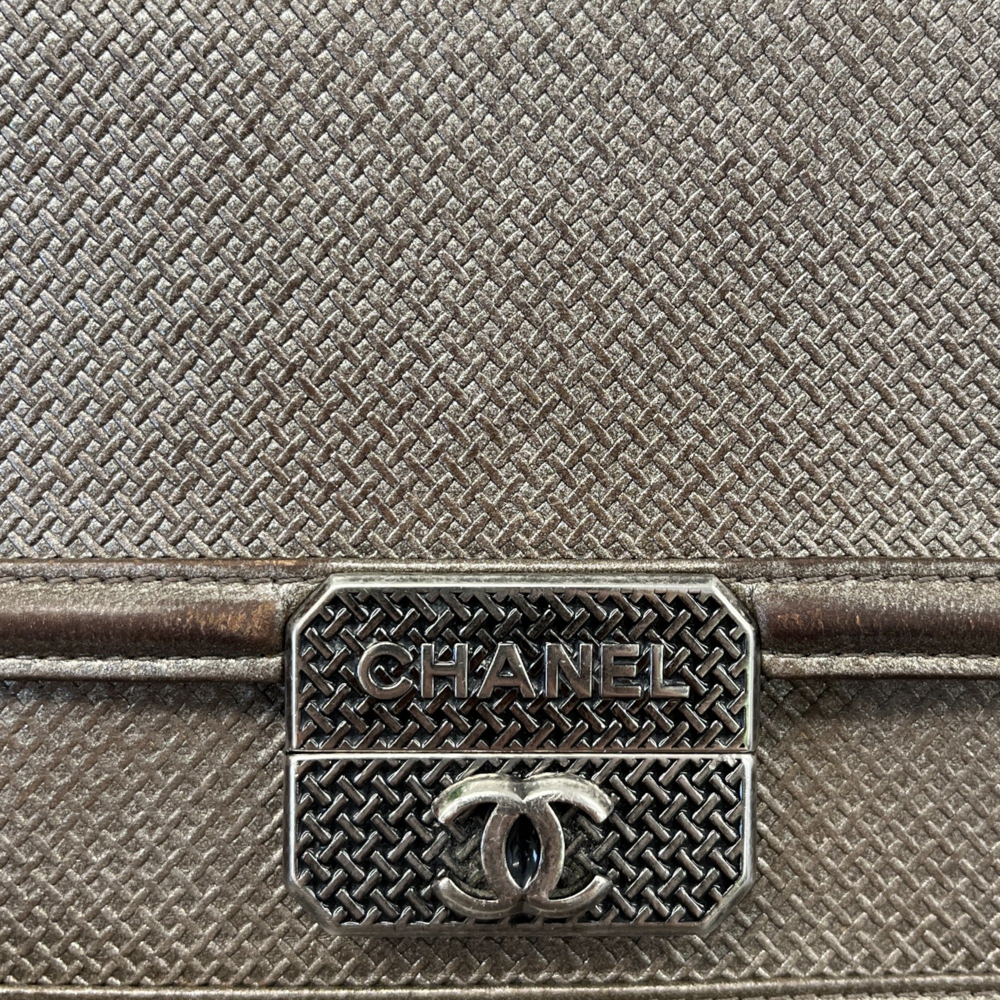 Women's Metallic Micro Retro Flap Bag Silver