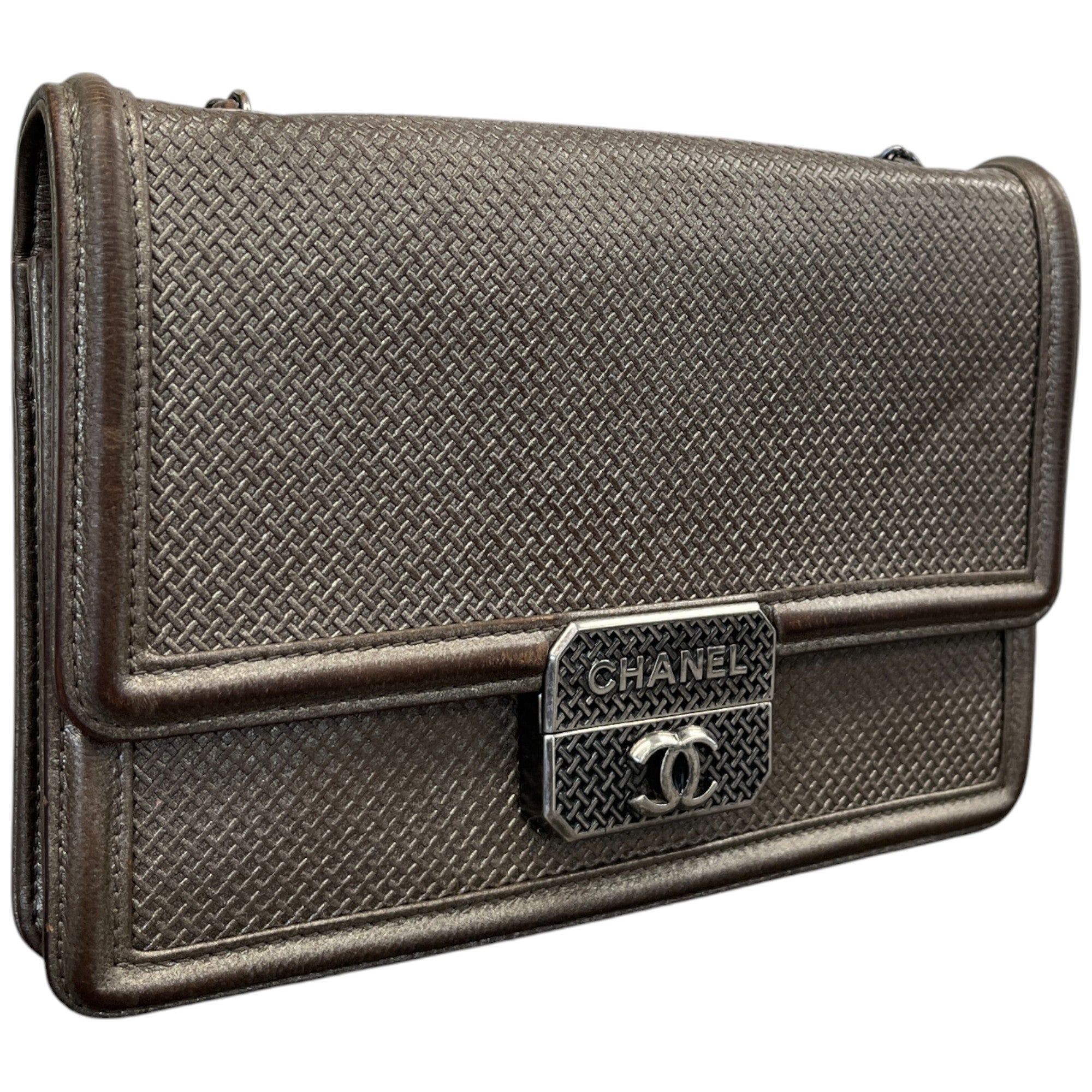 Women's Metallic Micro Retro Flap Bag Silver