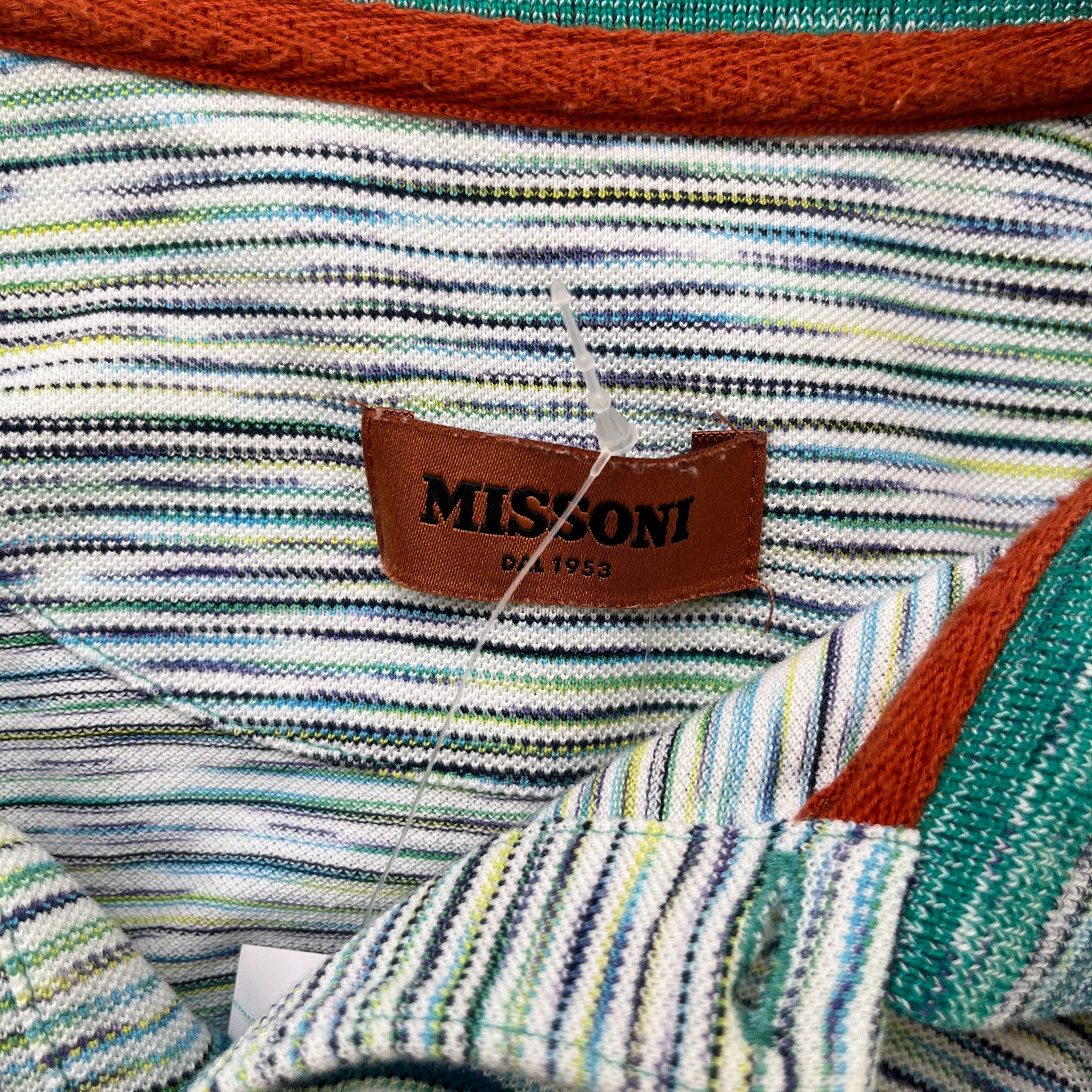 Men's Slub Polo Shirt Blue Size M