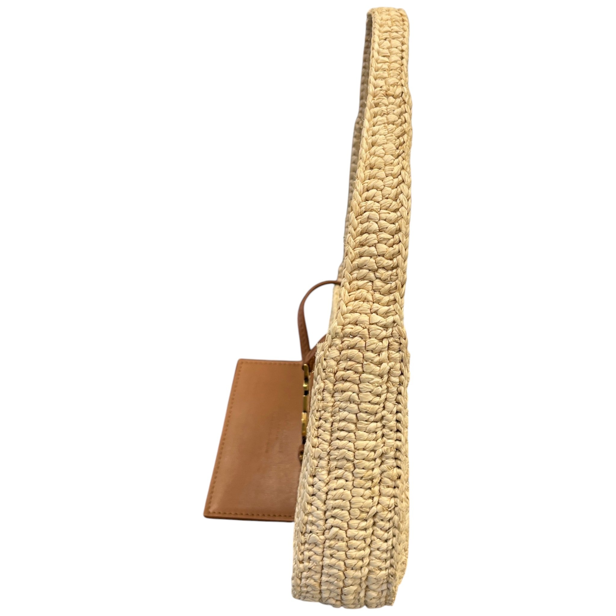 Women's Le 5 À 7 Raffia Shoulder Bag Beige