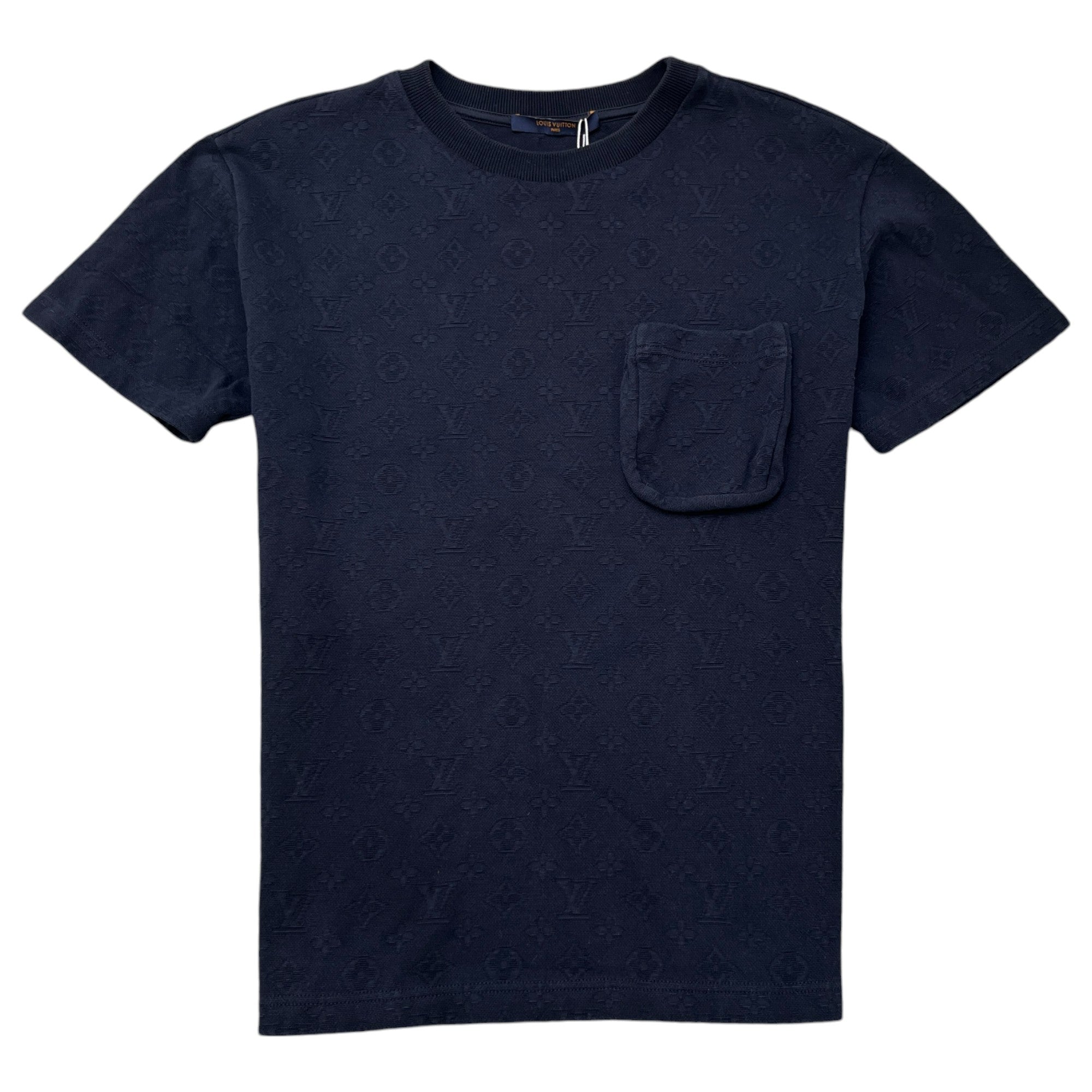Men's Signature 3D Pocket Monogram T-Shirt Navy Size XS
