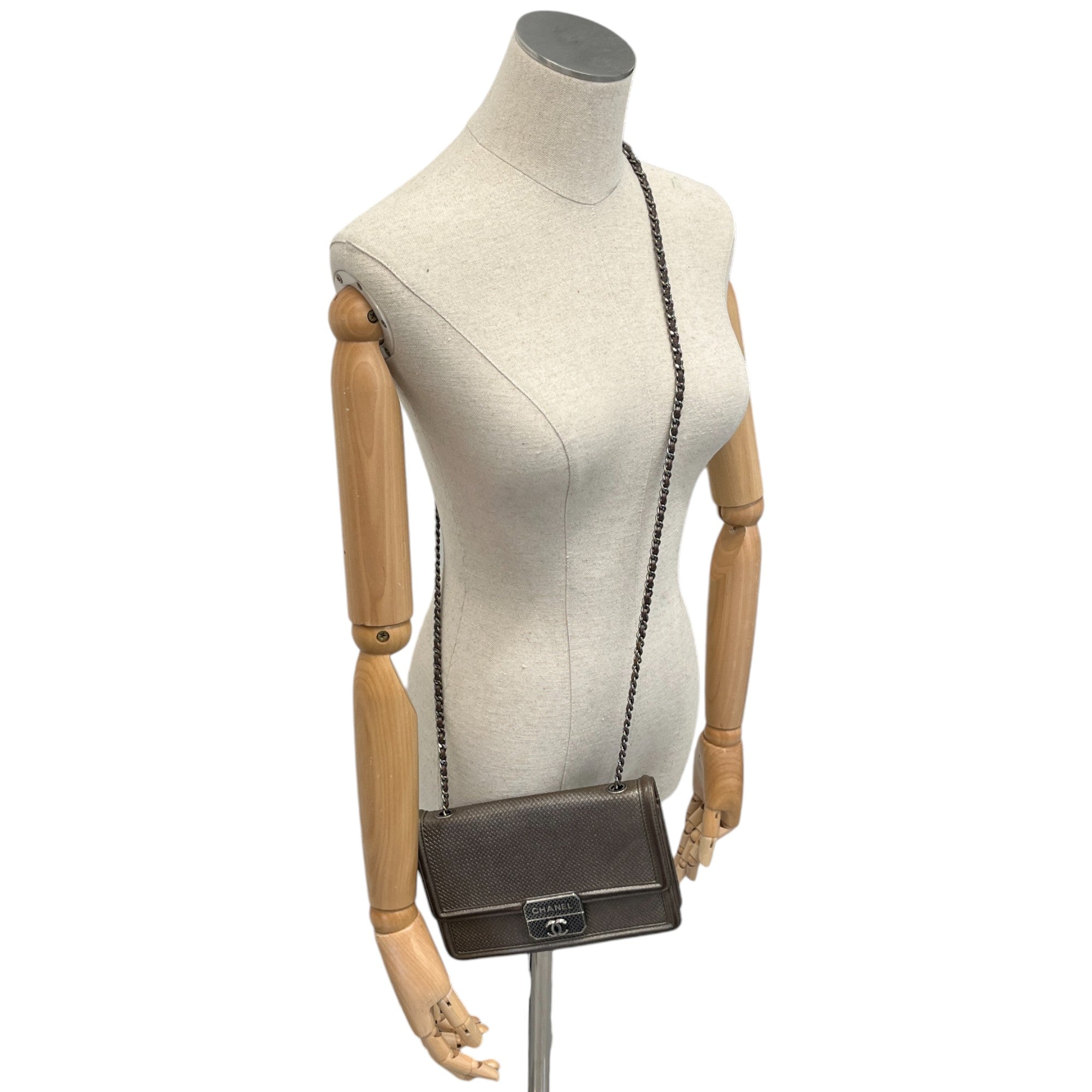 Women's Metallic Micro Retro Flap Bag Silver