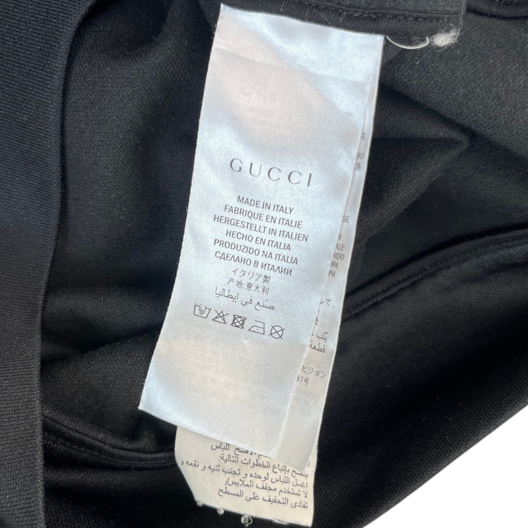 Men's Tape Logo Track Jacket Black Size S