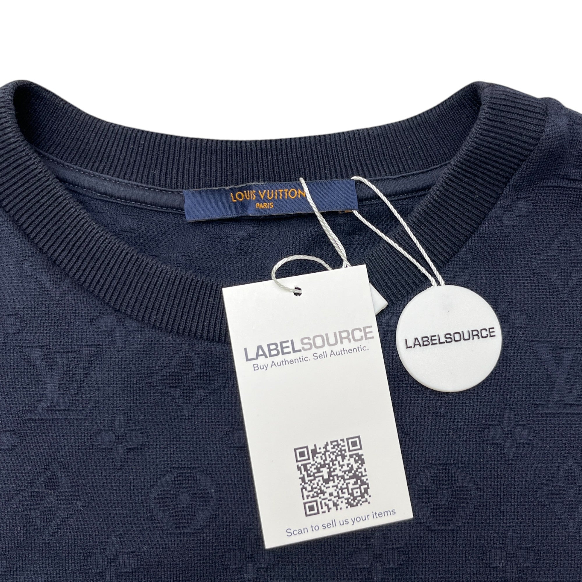 Men's Signature 3D Pocket Monogram T-Shirt Navy Size XS