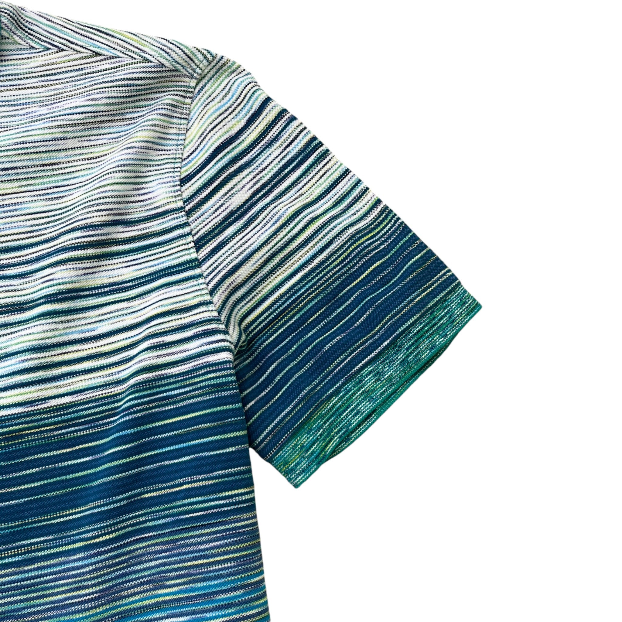 Men's Slub Polo Shirt Blue Size M