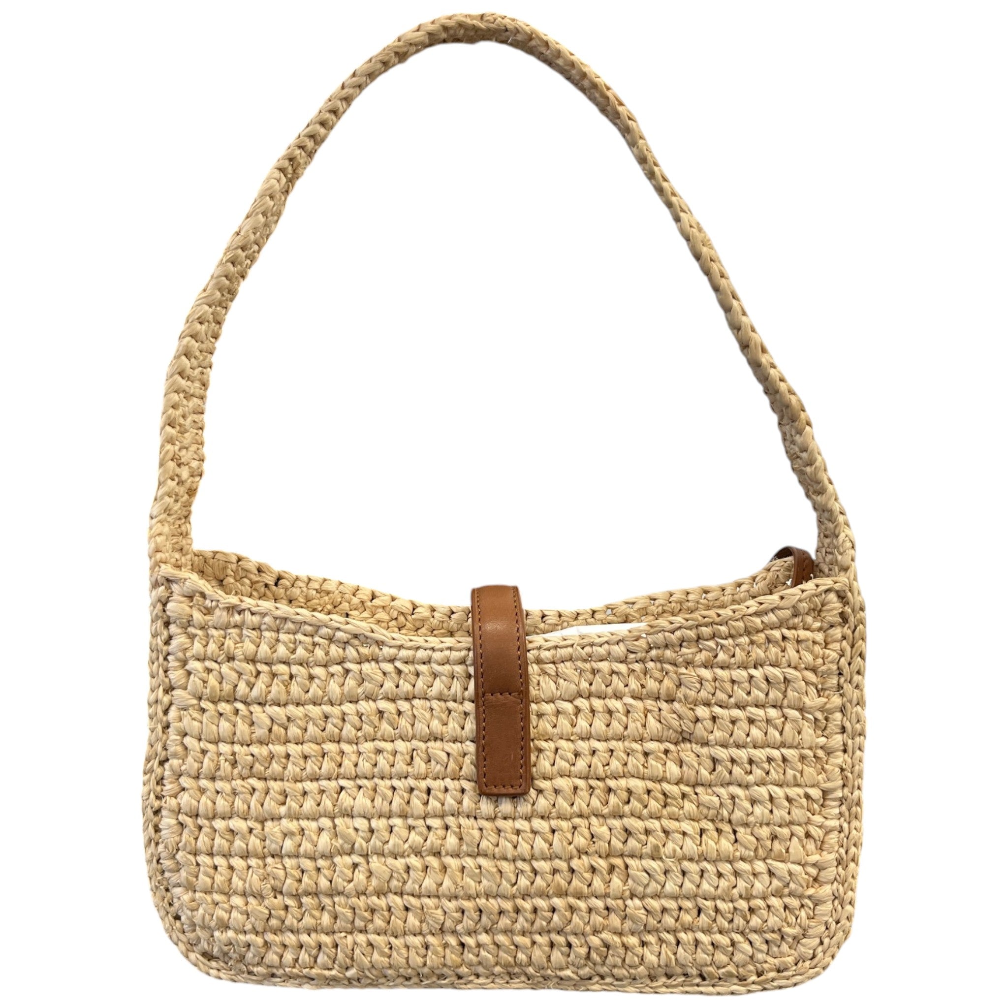 Women's Le 5 À 7 Raffia Shoulder Bag Beige