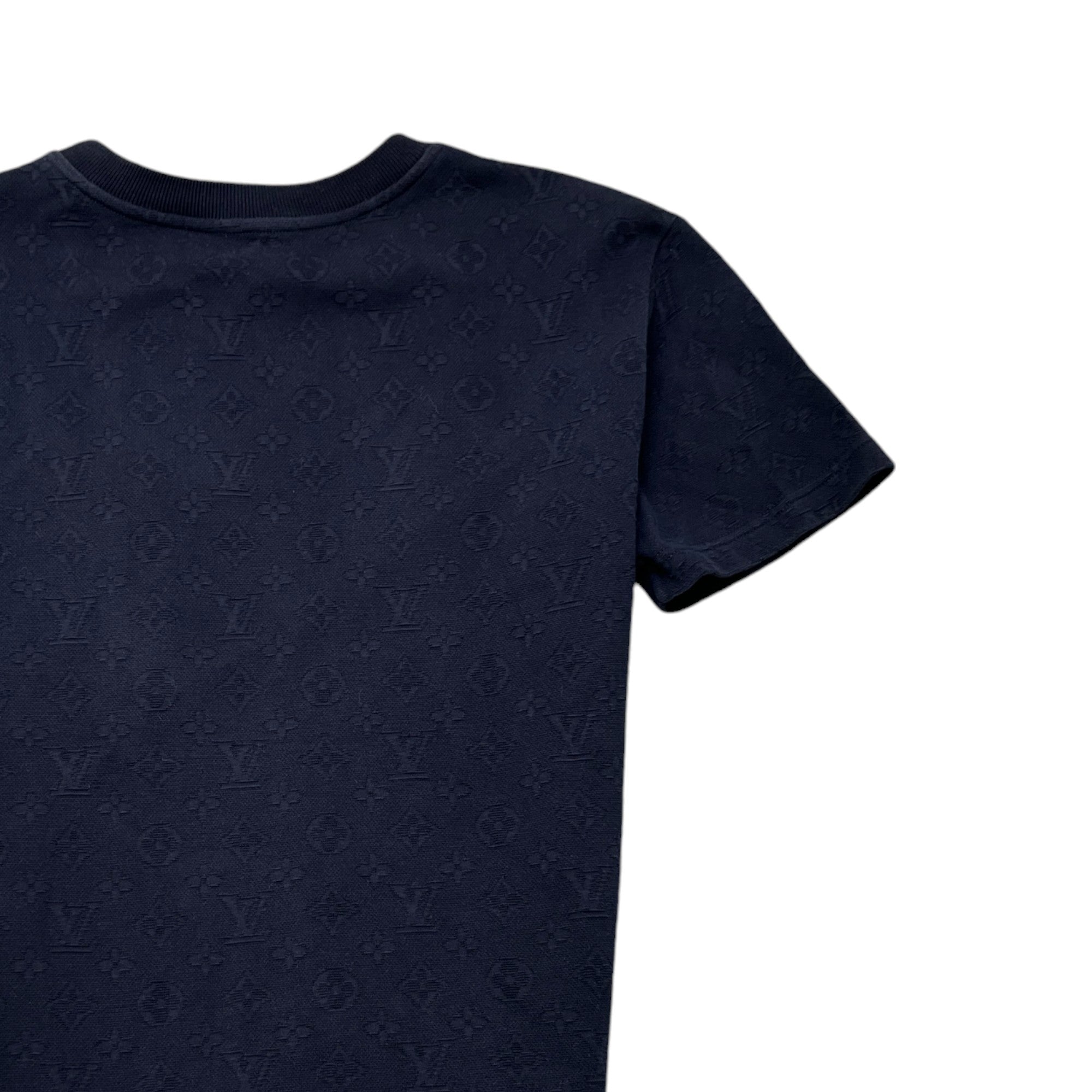 Men's Signature 3D Pocket Monogram T-Shirt Navy Size XS