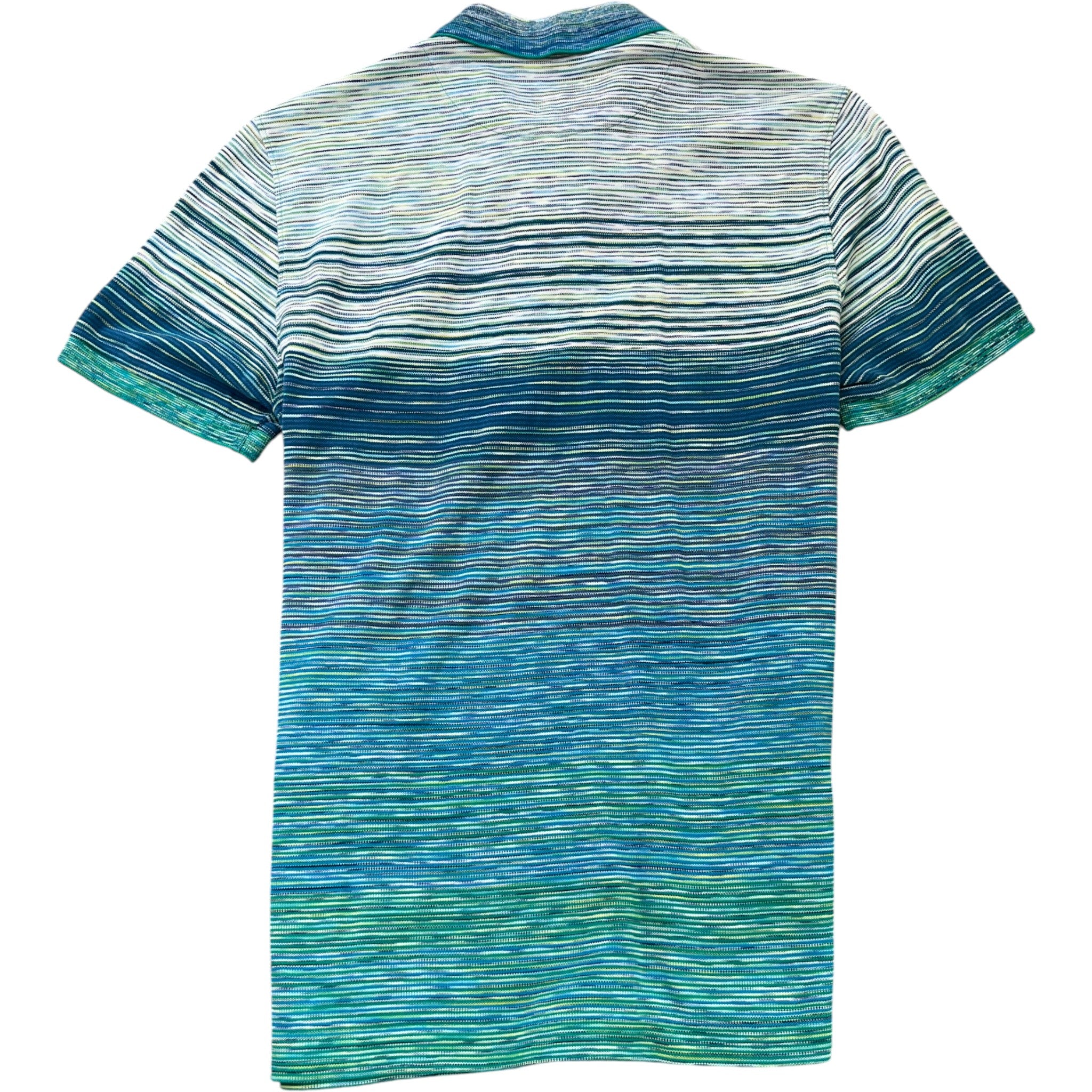 Men's Slub Polo Shirt Blue Size M