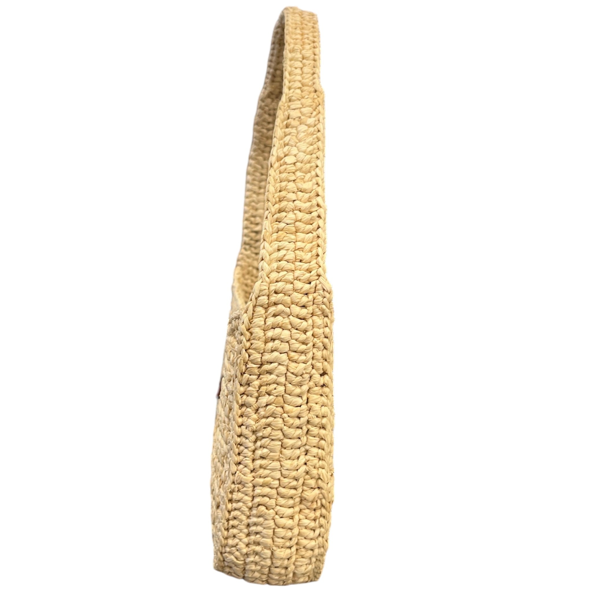 Women's Le 5 À 7 Raffia Shoulder Bag Beige