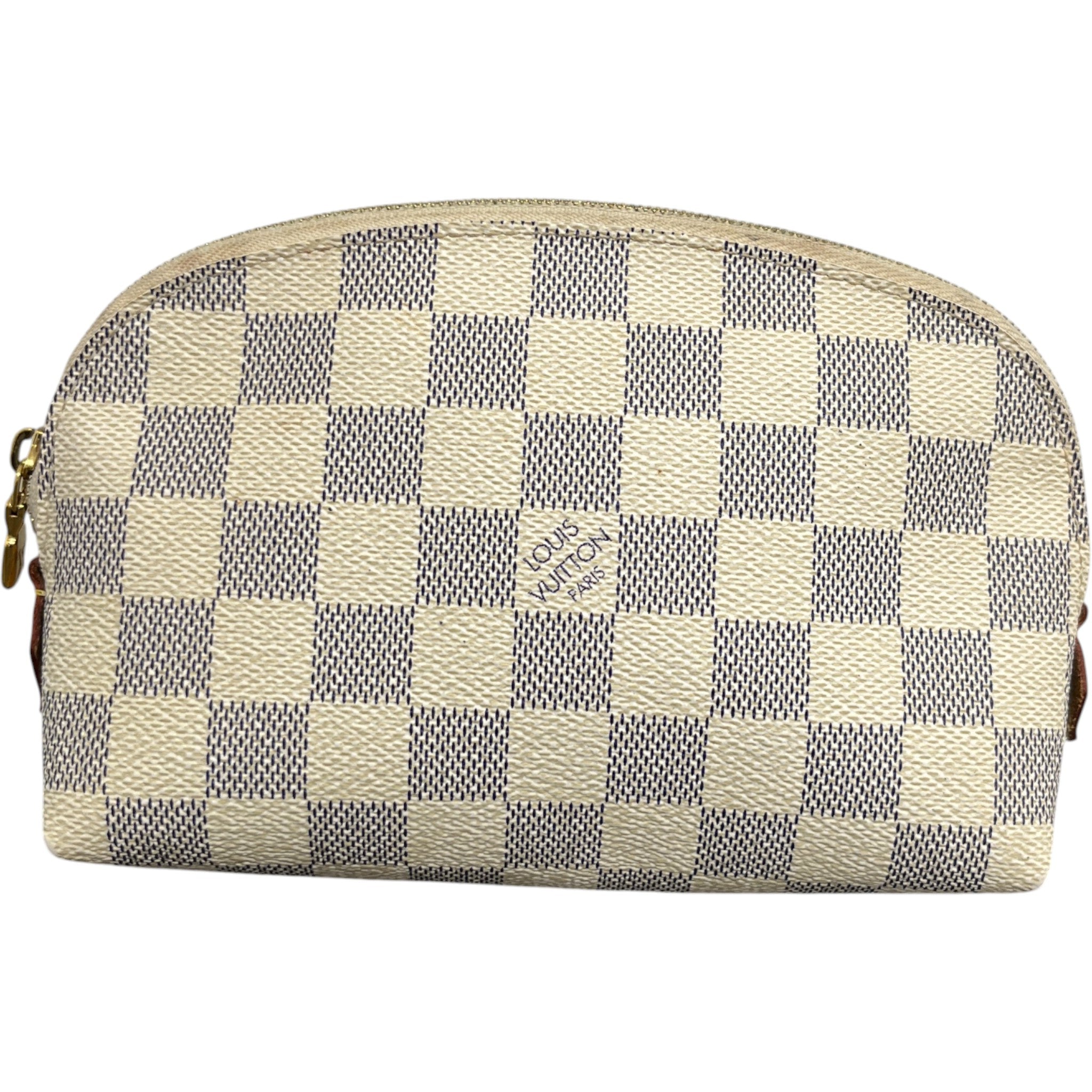 Women's Damier Azur Cosmetic Pouch White