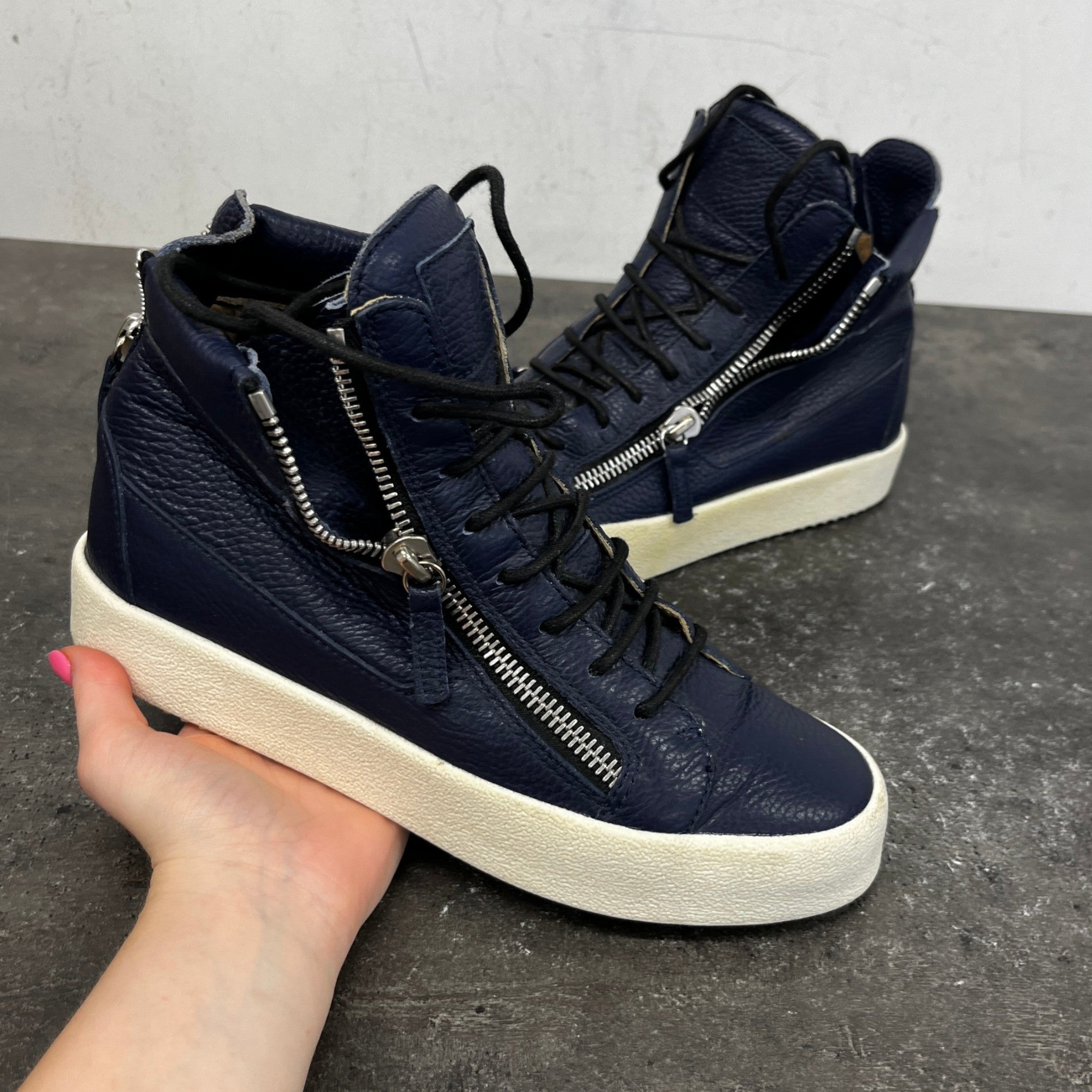 Men's Coby High Trainers Navy Size EU 40 / UK 6