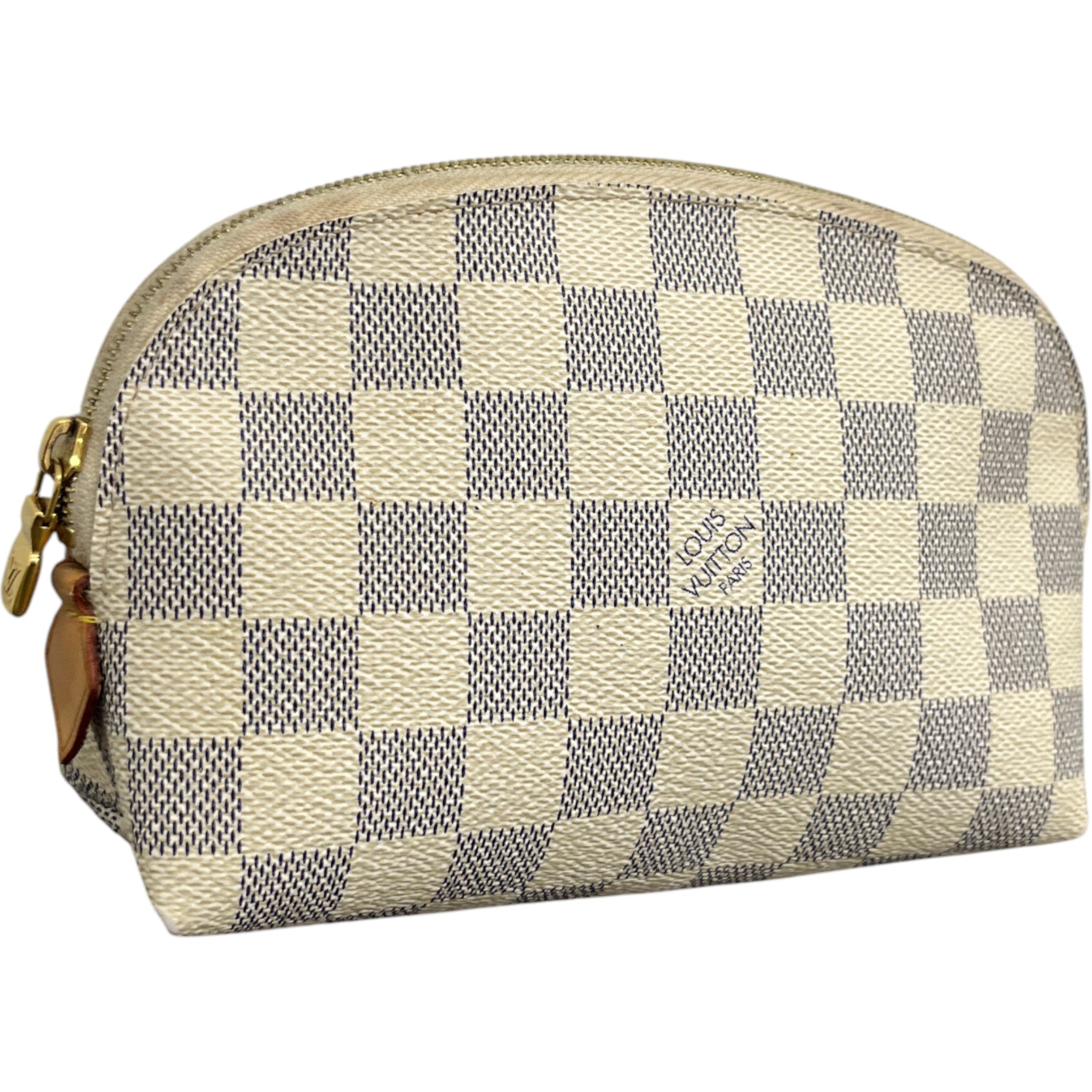 Women's Damier Azur Cosmetic Pouch White