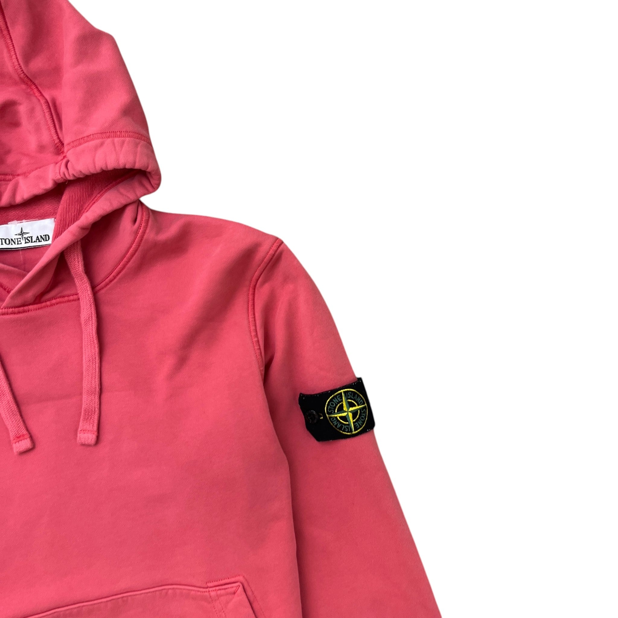 Men's Applique Logo Hoodie Pink Size M