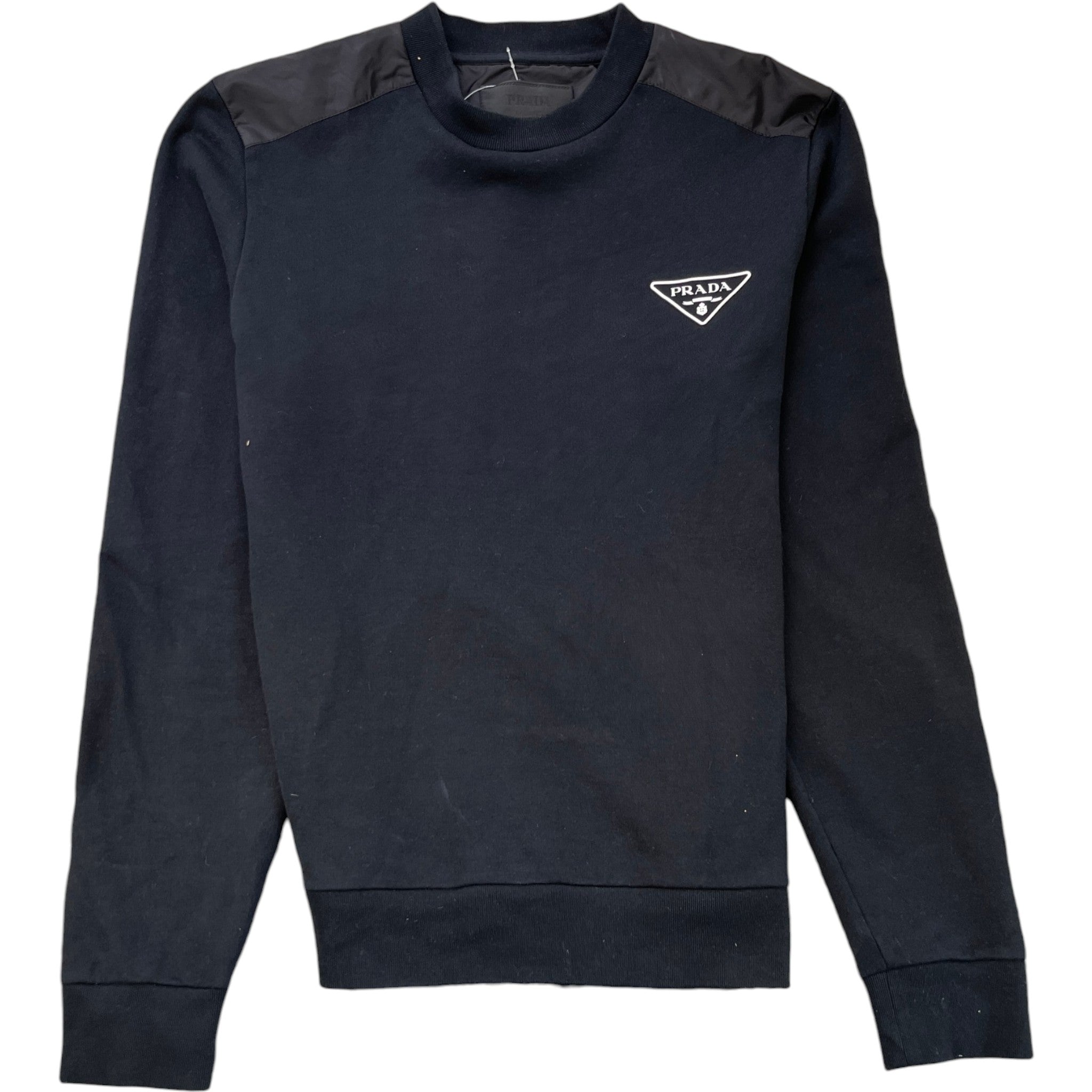 Men's Triangle Logo Sweatshirt Black Size S