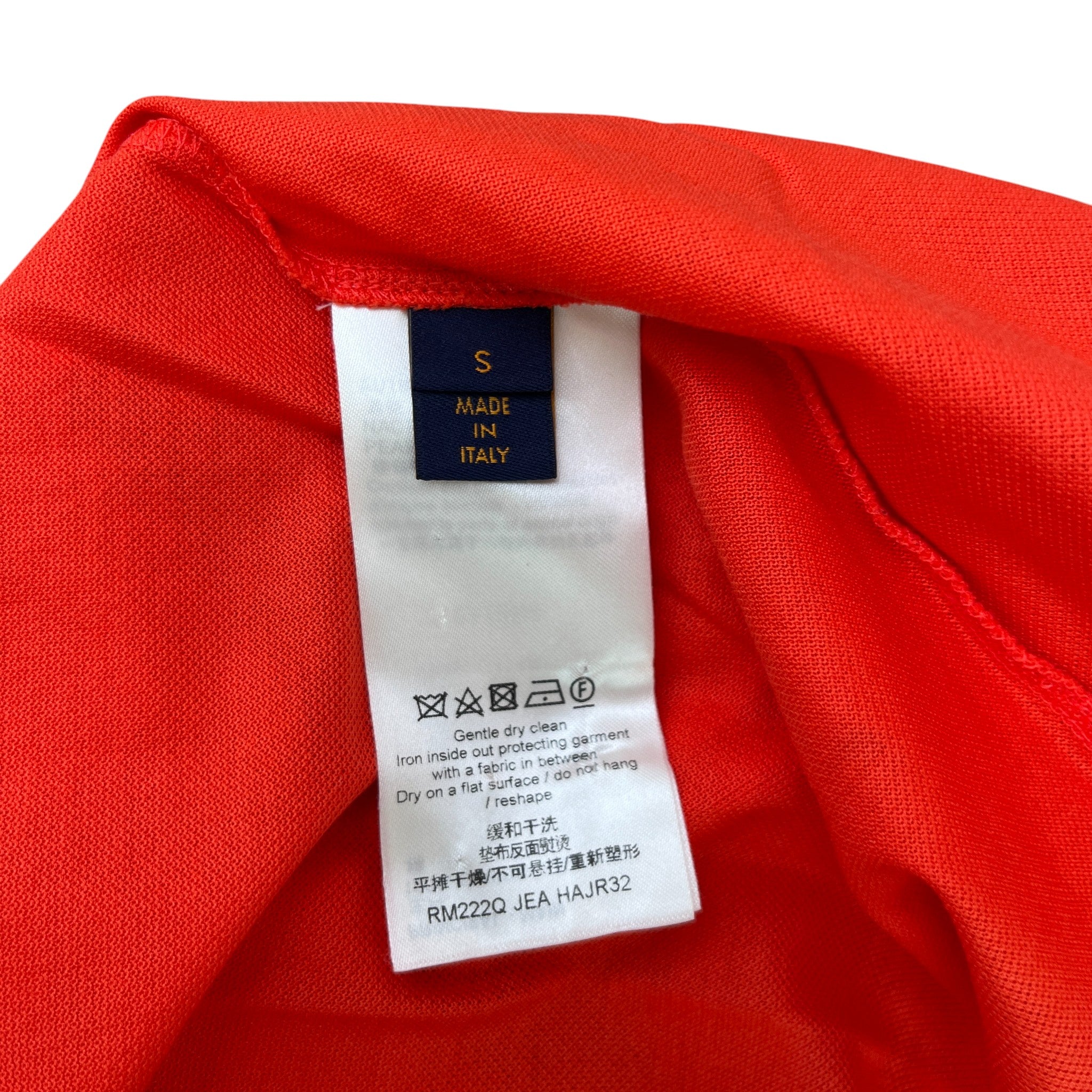 Men's Embroidered Logo Polo Shirt Red Size S