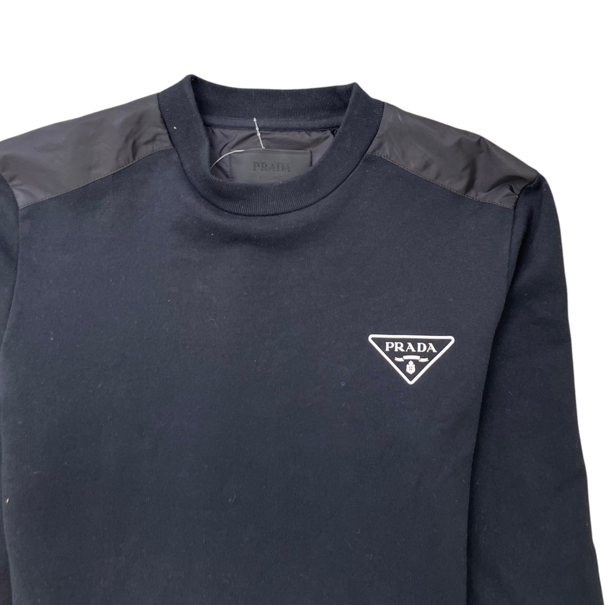 Men's Triangle Logo Sweatshirt Black Size S