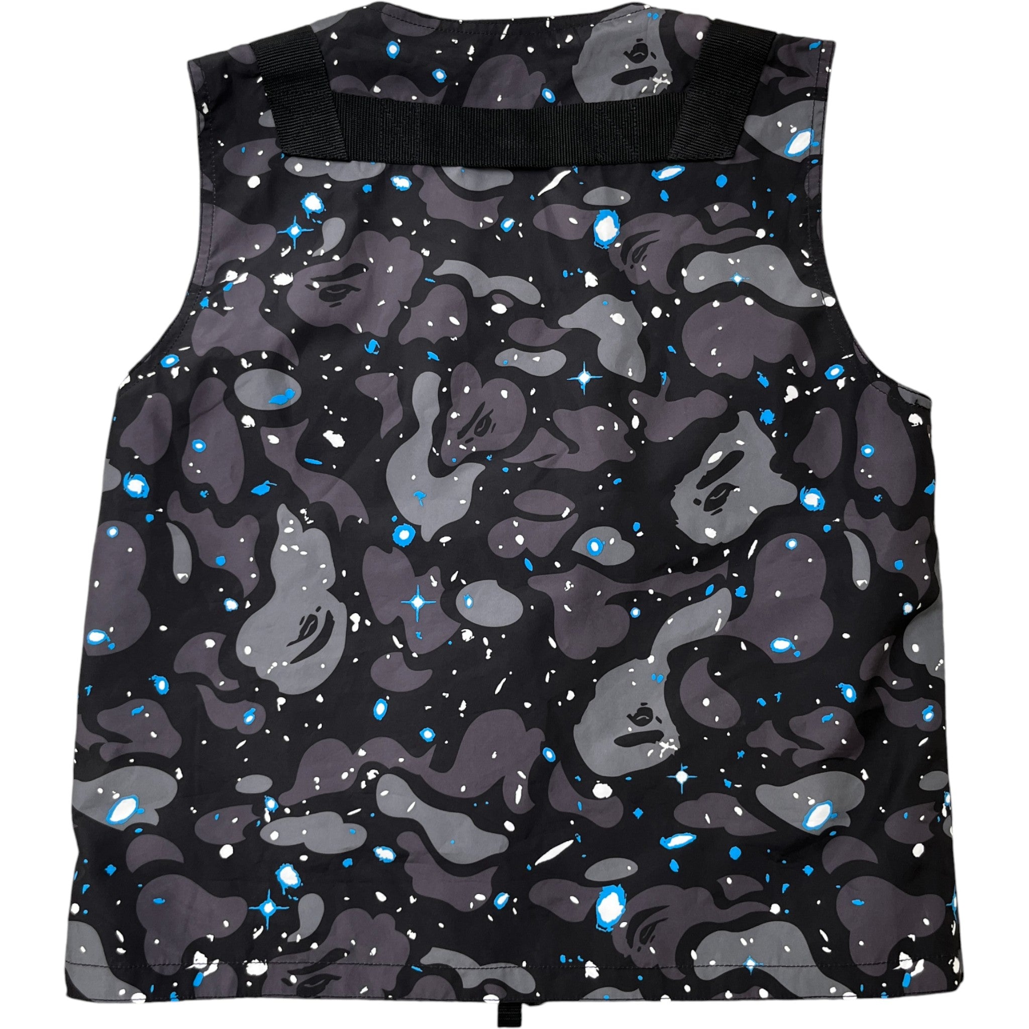 Men's Space Camo Military Vest Black Size S