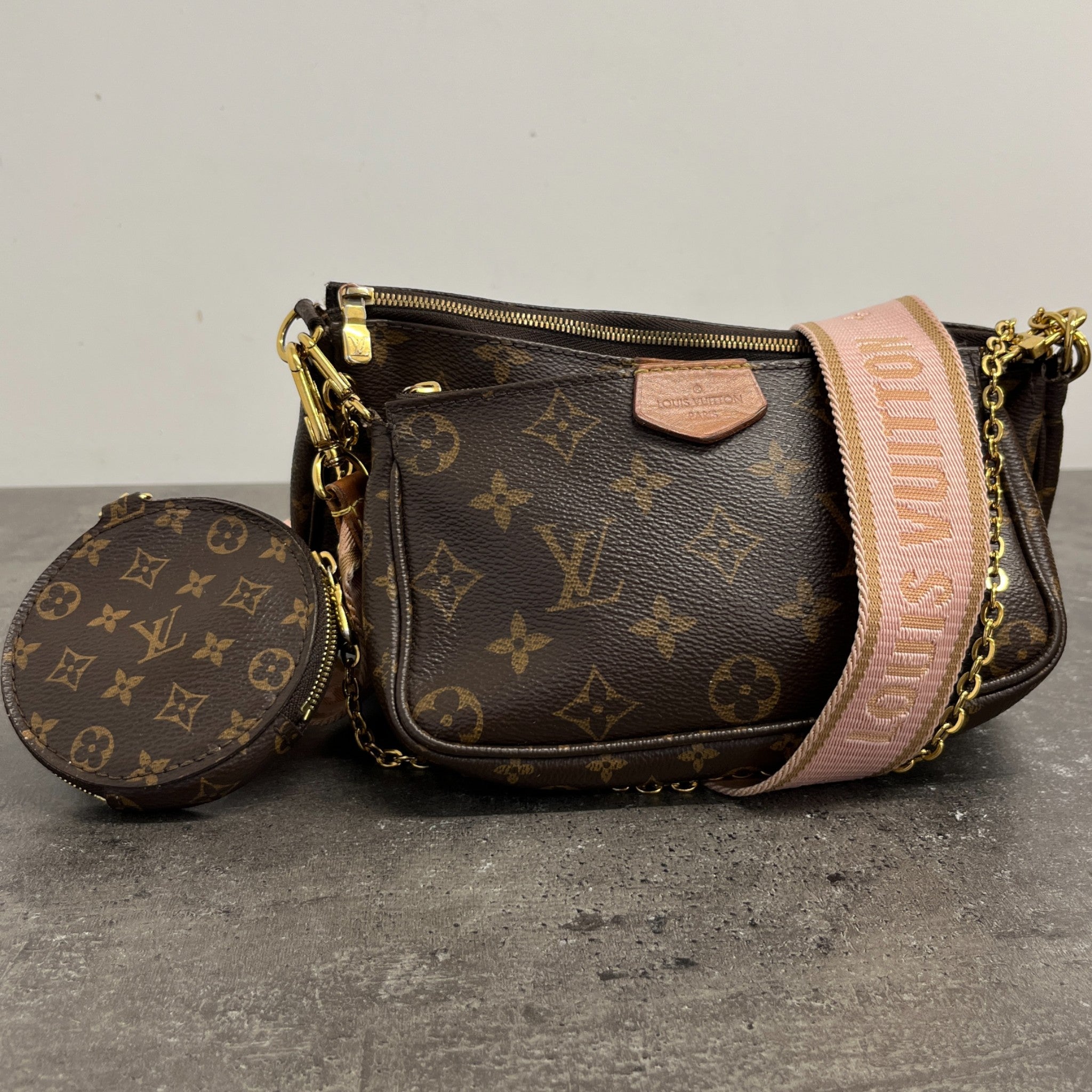 Women's Multi Pochette Bag Brown