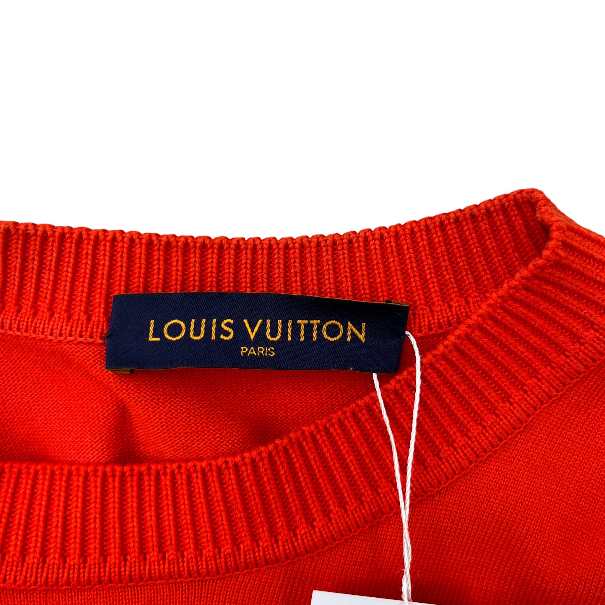 Men's Embroidered Signature T-Shirt Red Size S