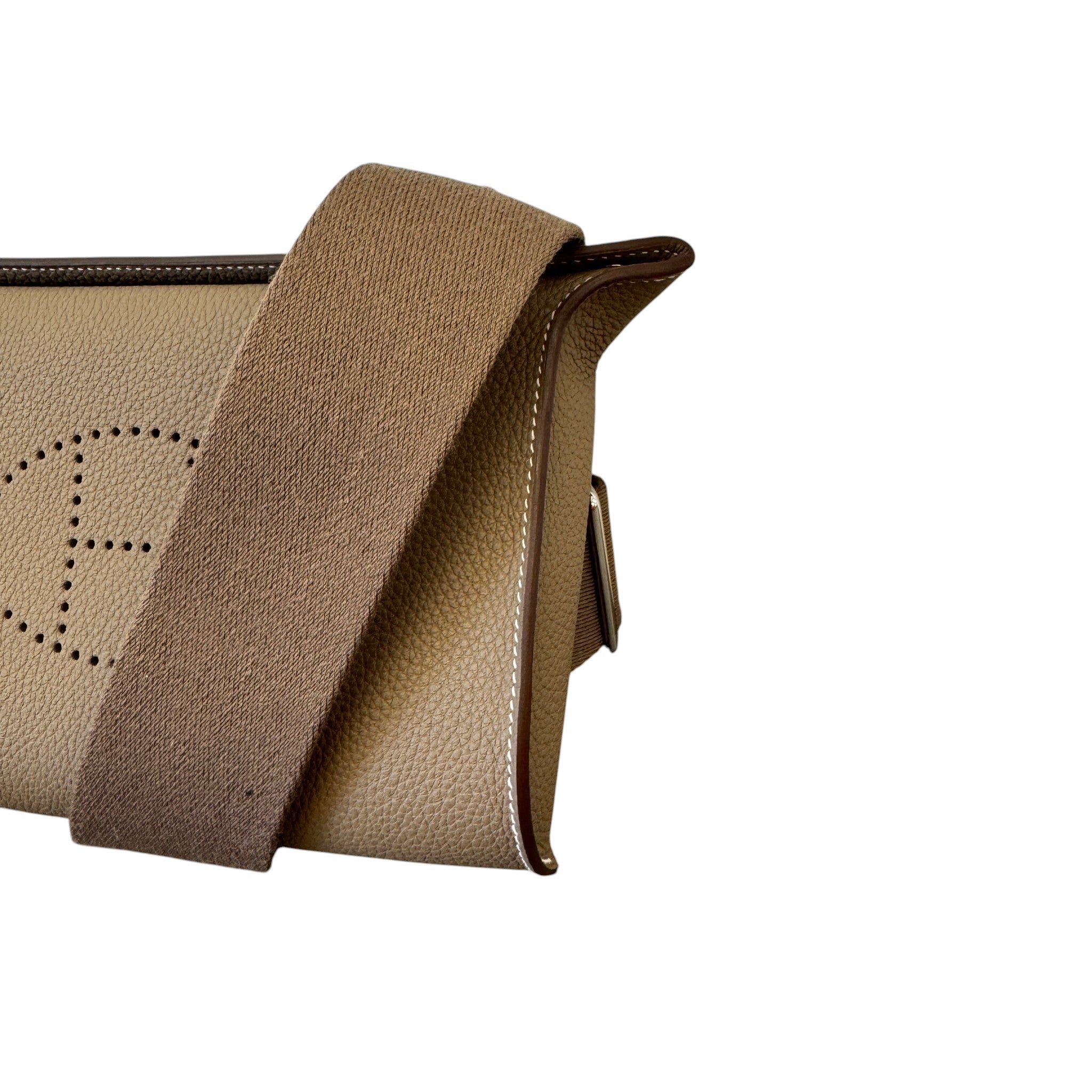 Men's Videpoches Togo Handbag Brown