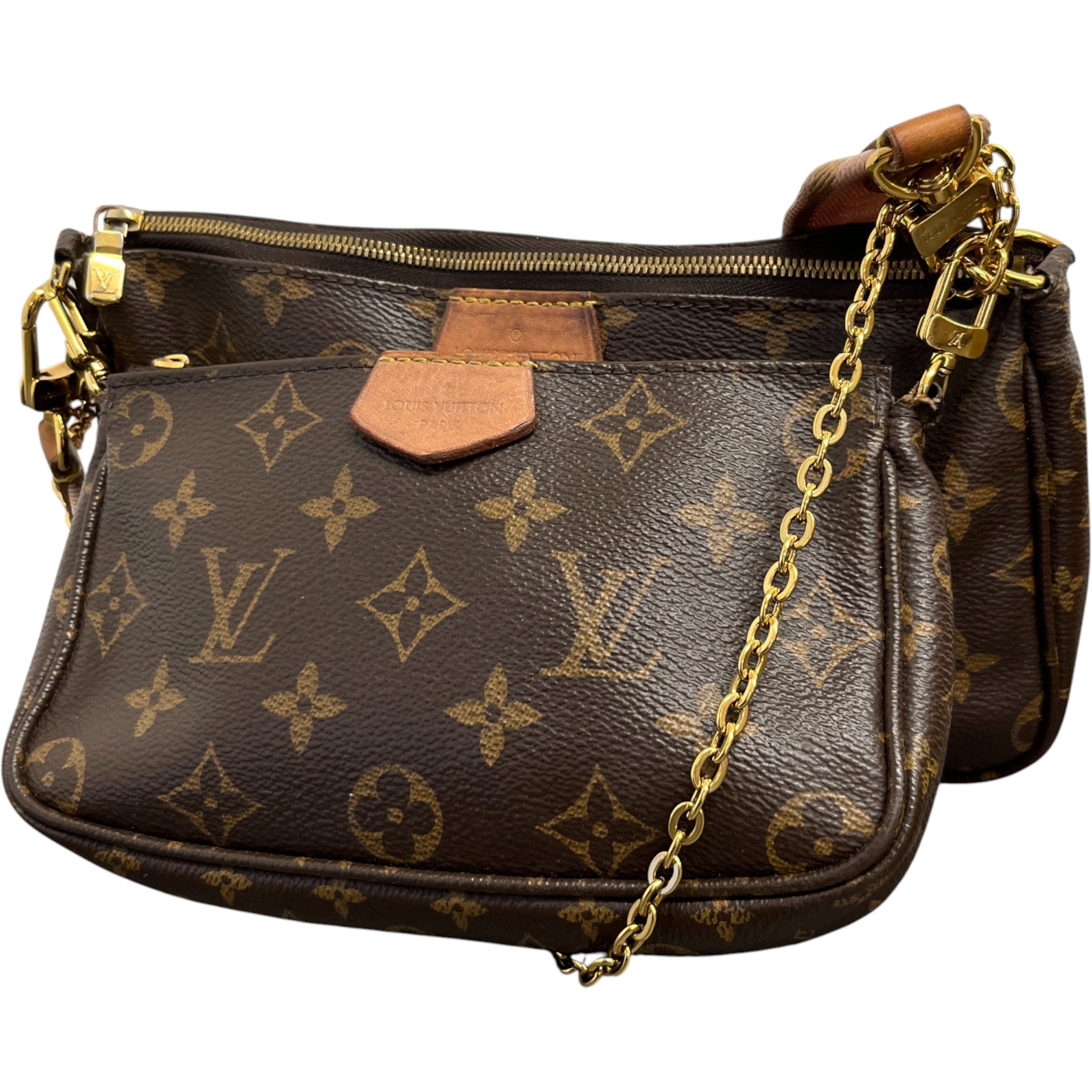 Women's Multi Pochette Bag Brown