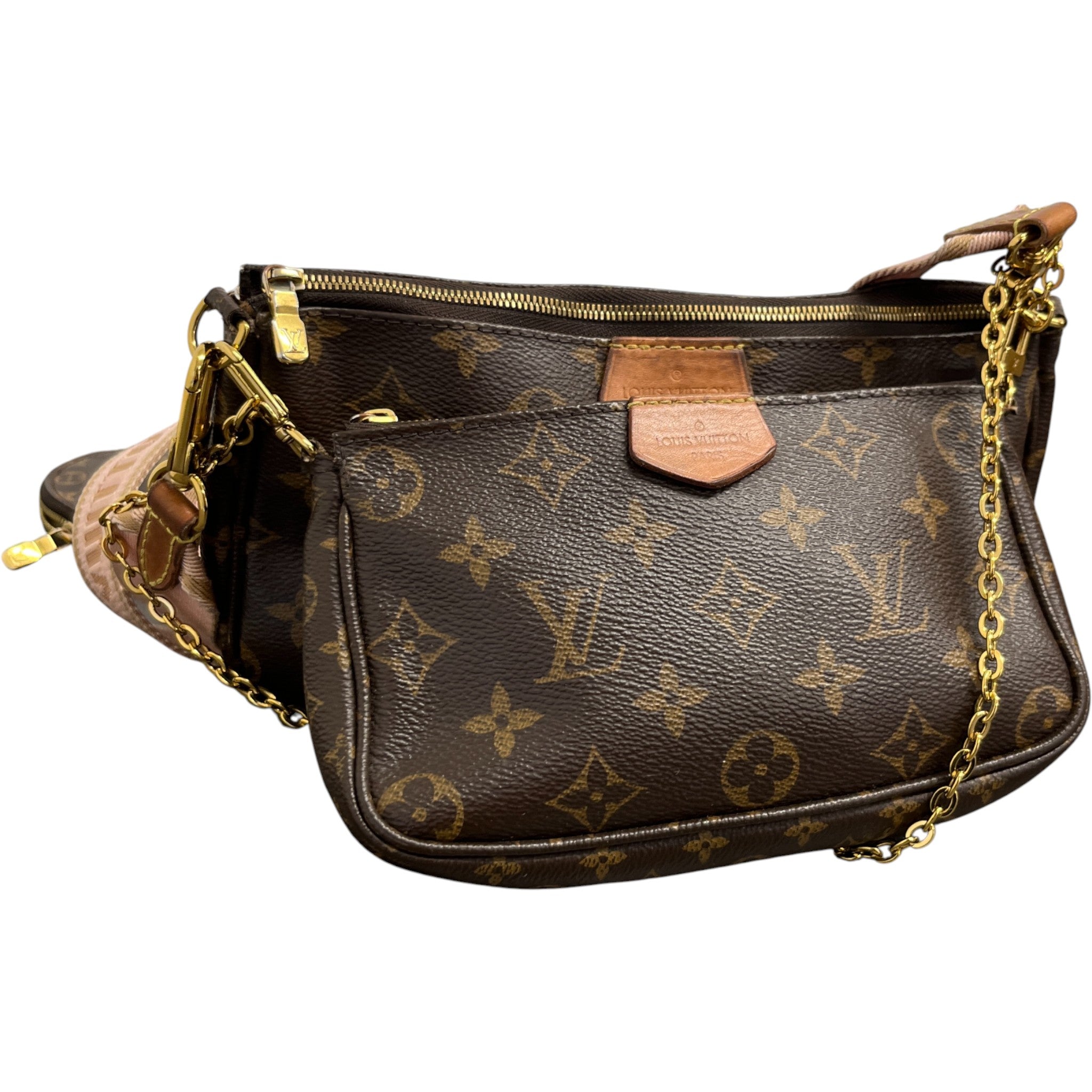Women's Multi Pochette Bag Brown