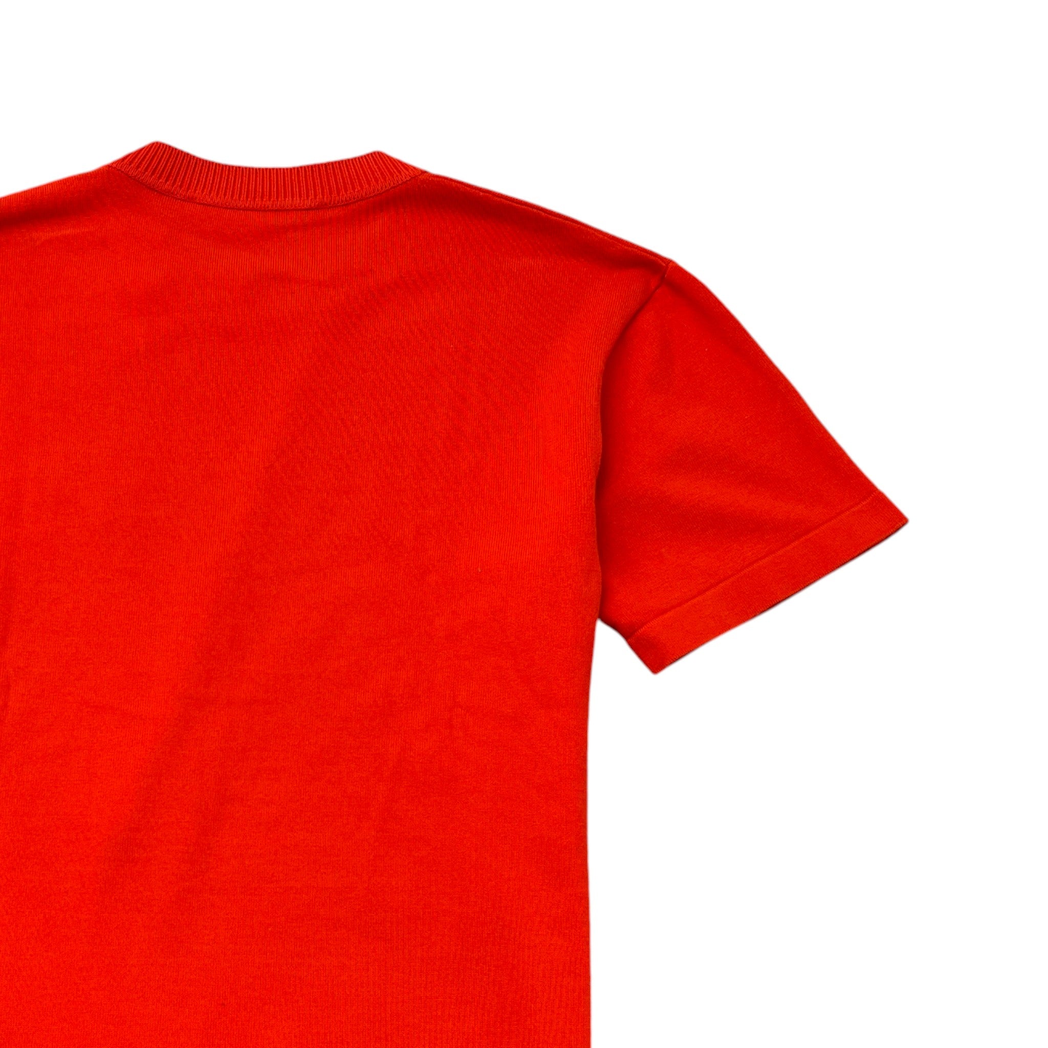 Men's Embroidered Signature T-Shirt Red Size S