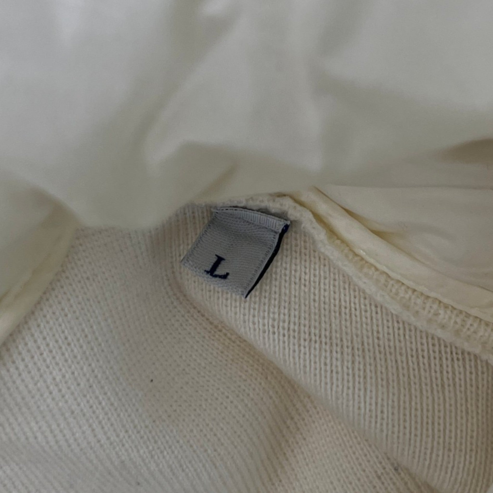 Women's Cardigan Tricot Jacket Cream Size L