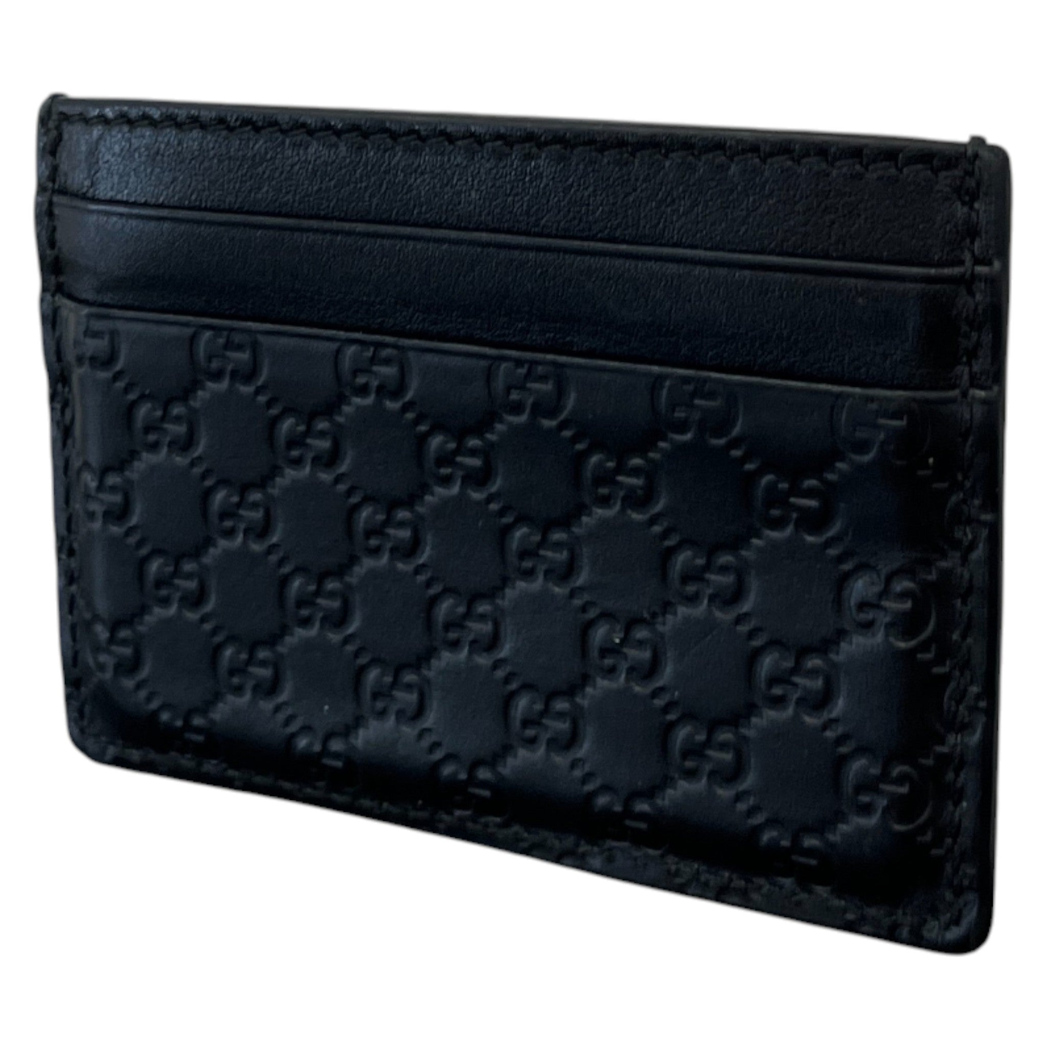 Men's Gg Supreme Card Holder Black