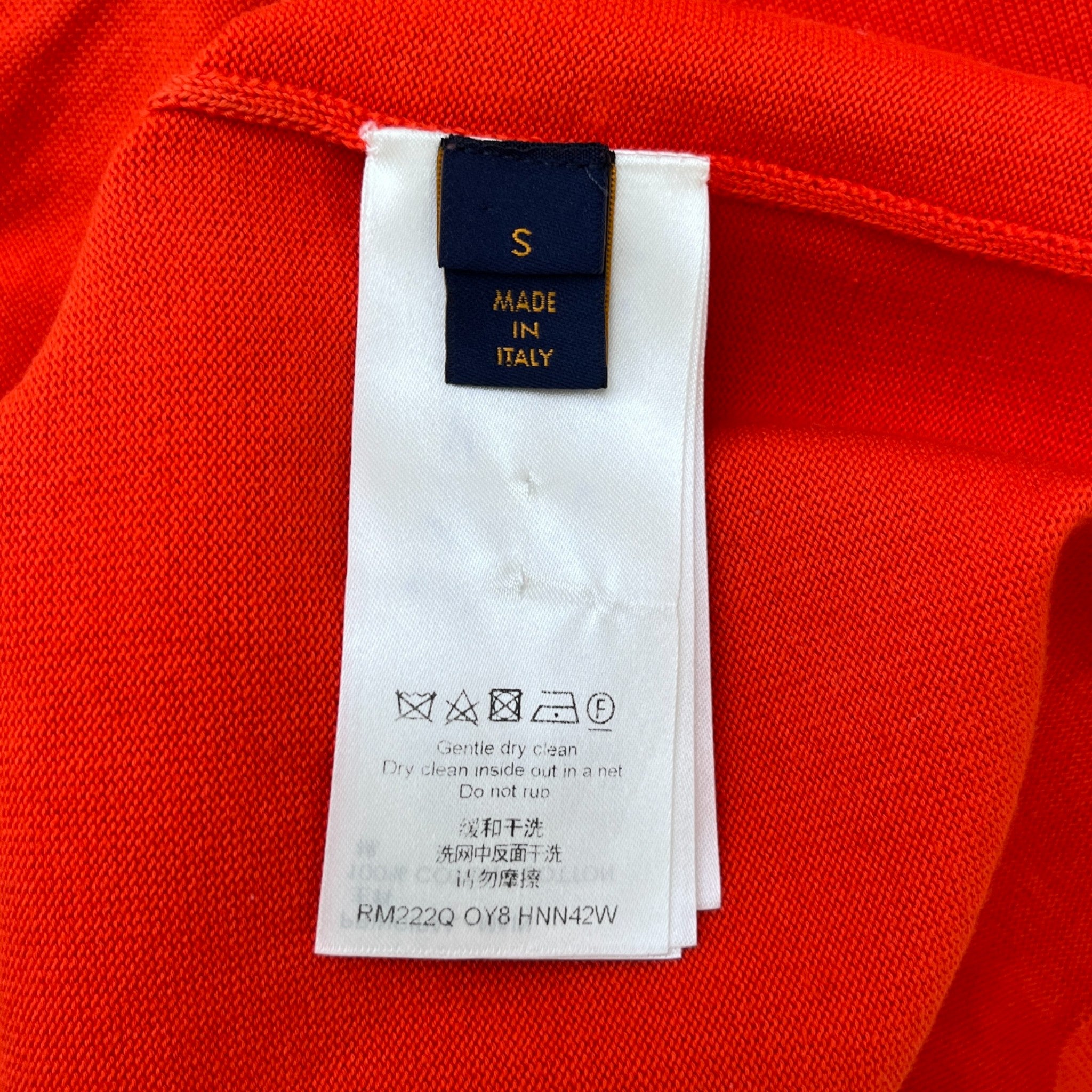 Men's Embroidered Signature T-Shirt Red Size S