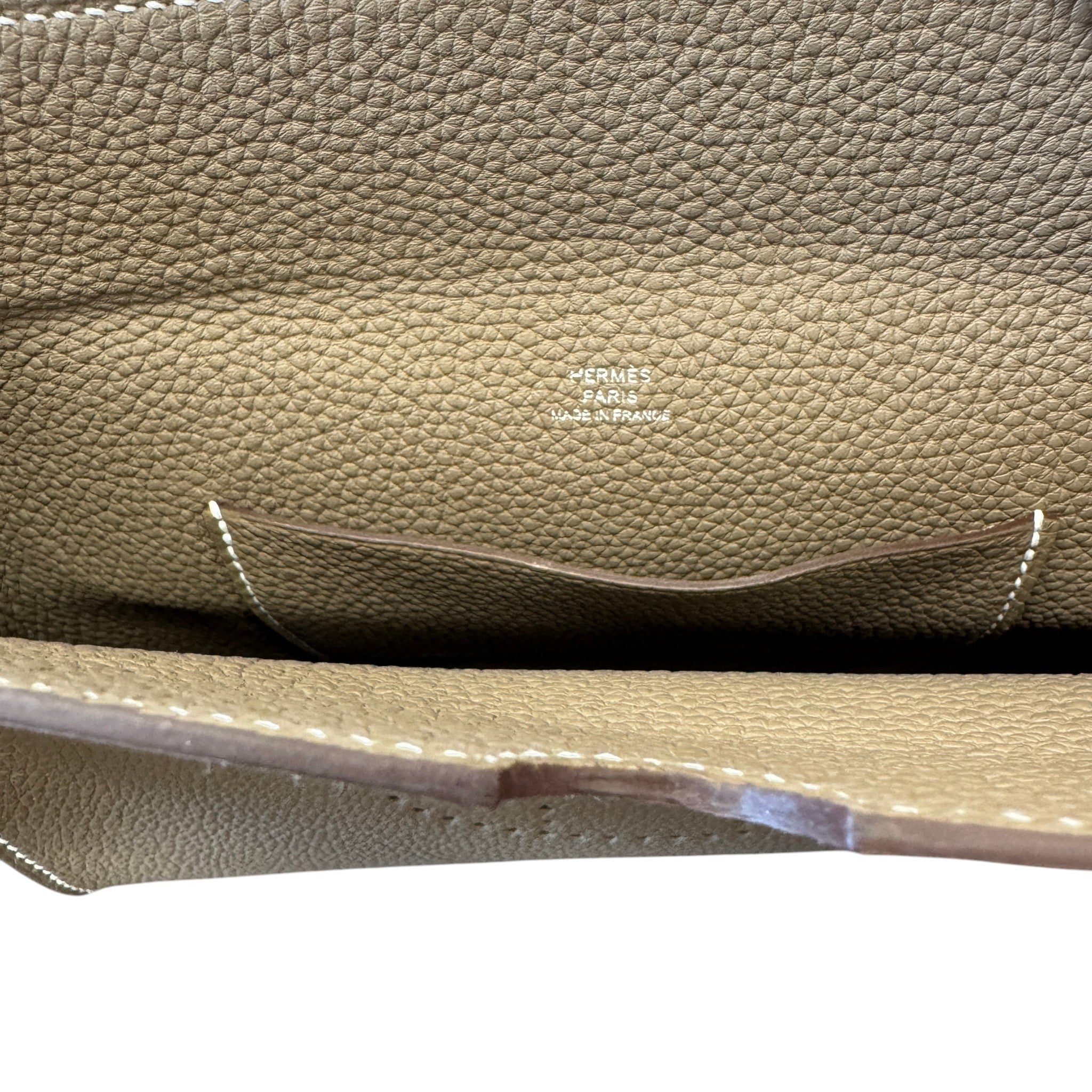Men's Videpoches Togo Handbag Brown