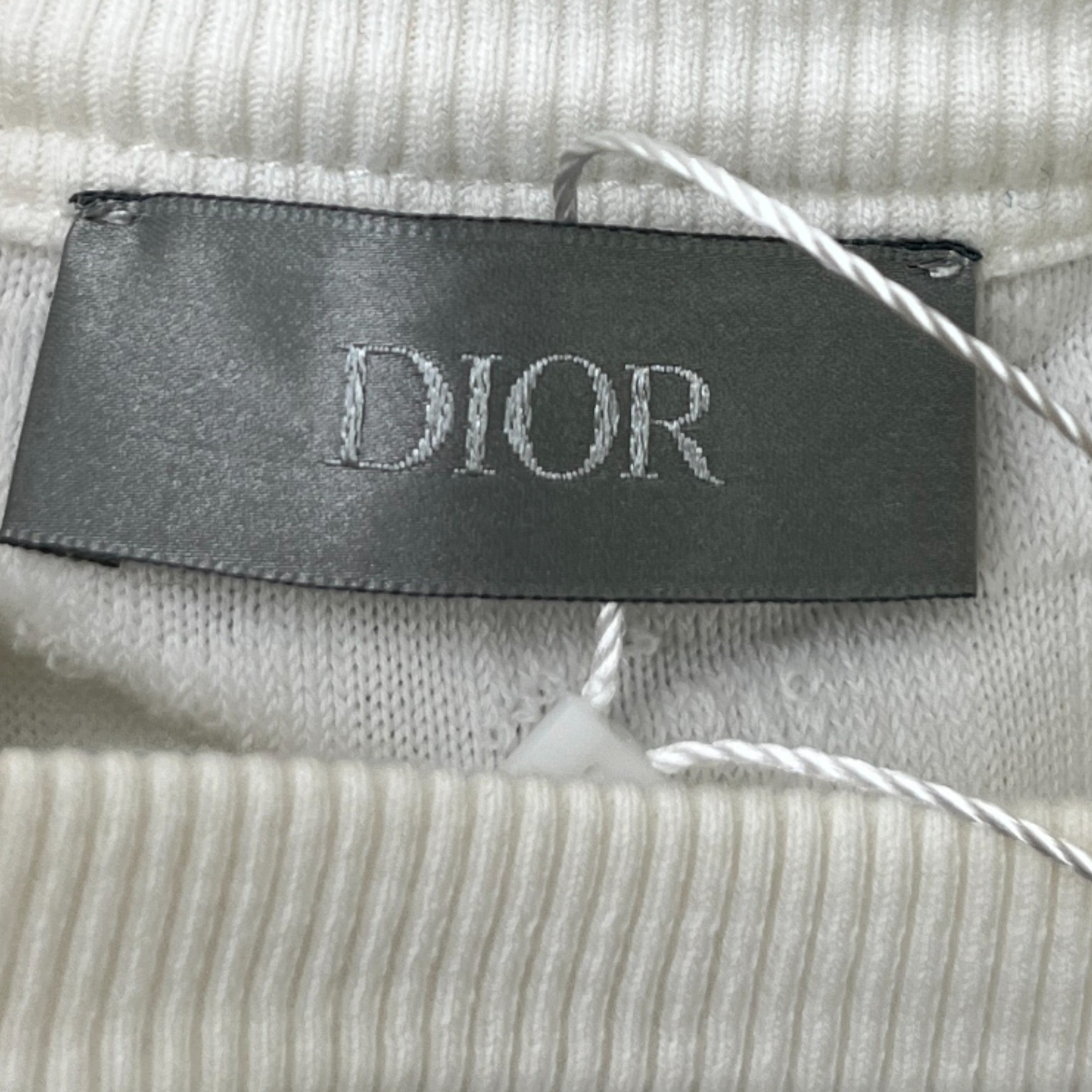 Men's Oblique Towelling T-Shirt White Size XS