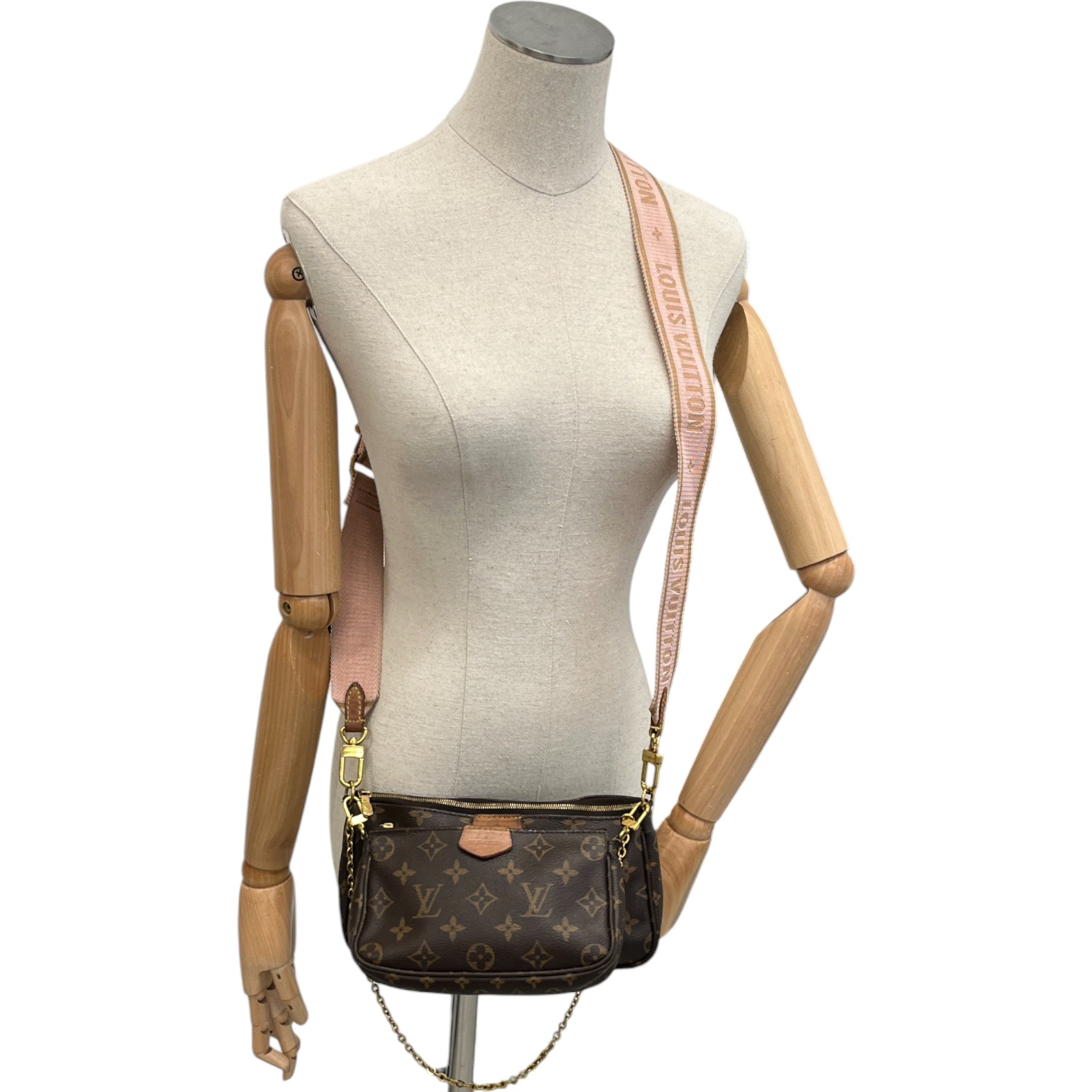 Women's Multi Pochette Bag Brown